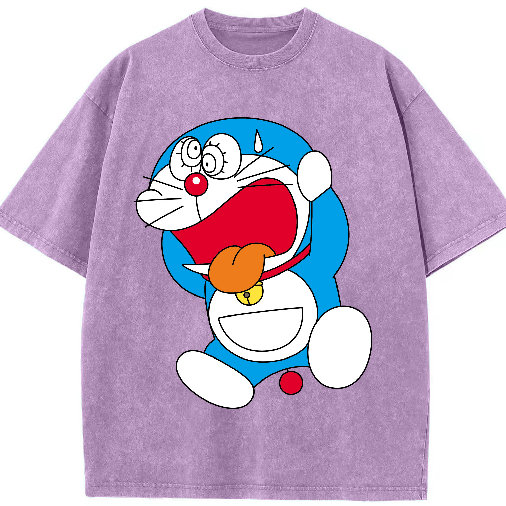 （画像用） ドラえもん Doraemon 綿100% ヴィンテージ風 半袖Tシャツ（フロントプリント）