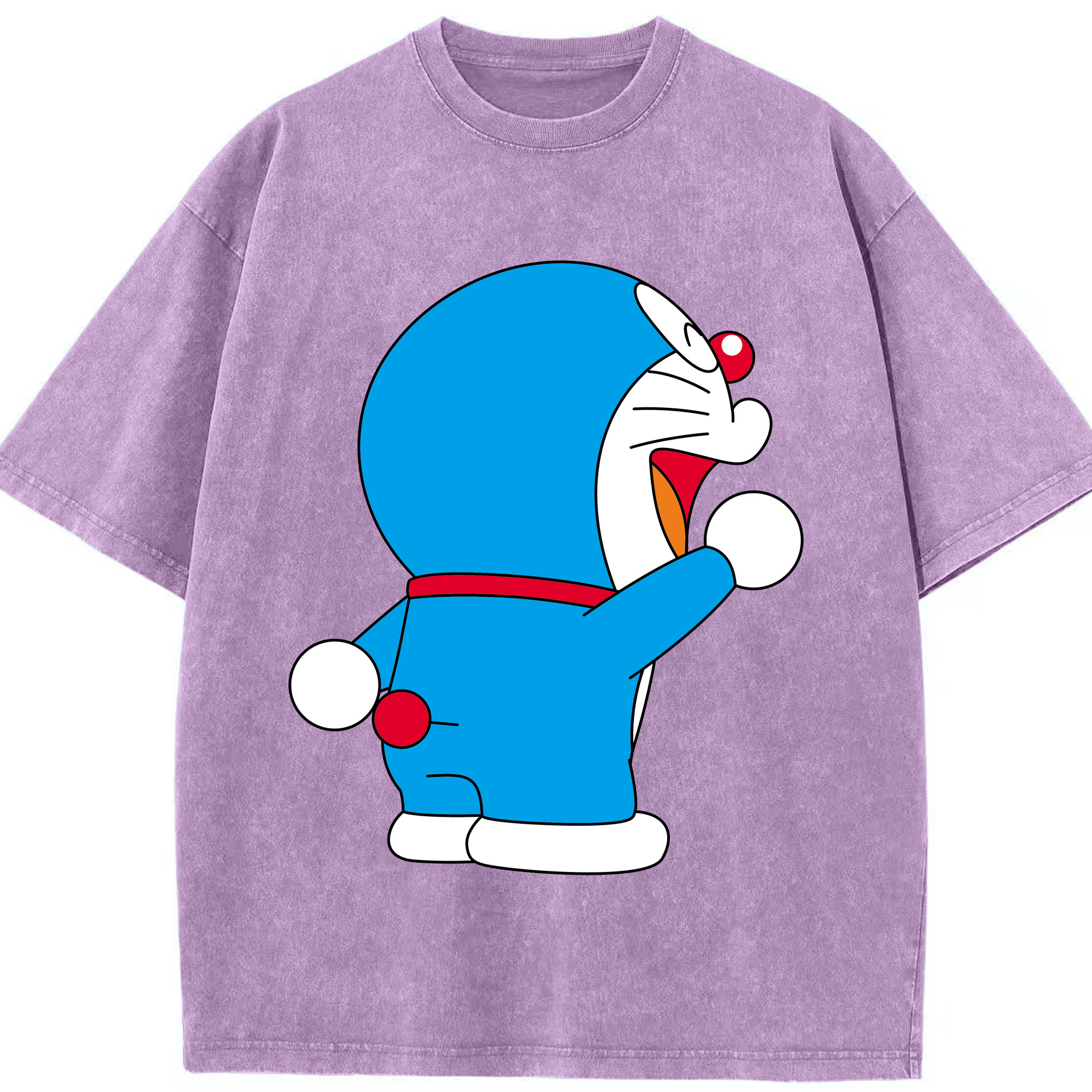 （画像用） ドラえもん Doraemon 綿100% ヴィンテージ風 半袖Tシャツ（フロントプリント）