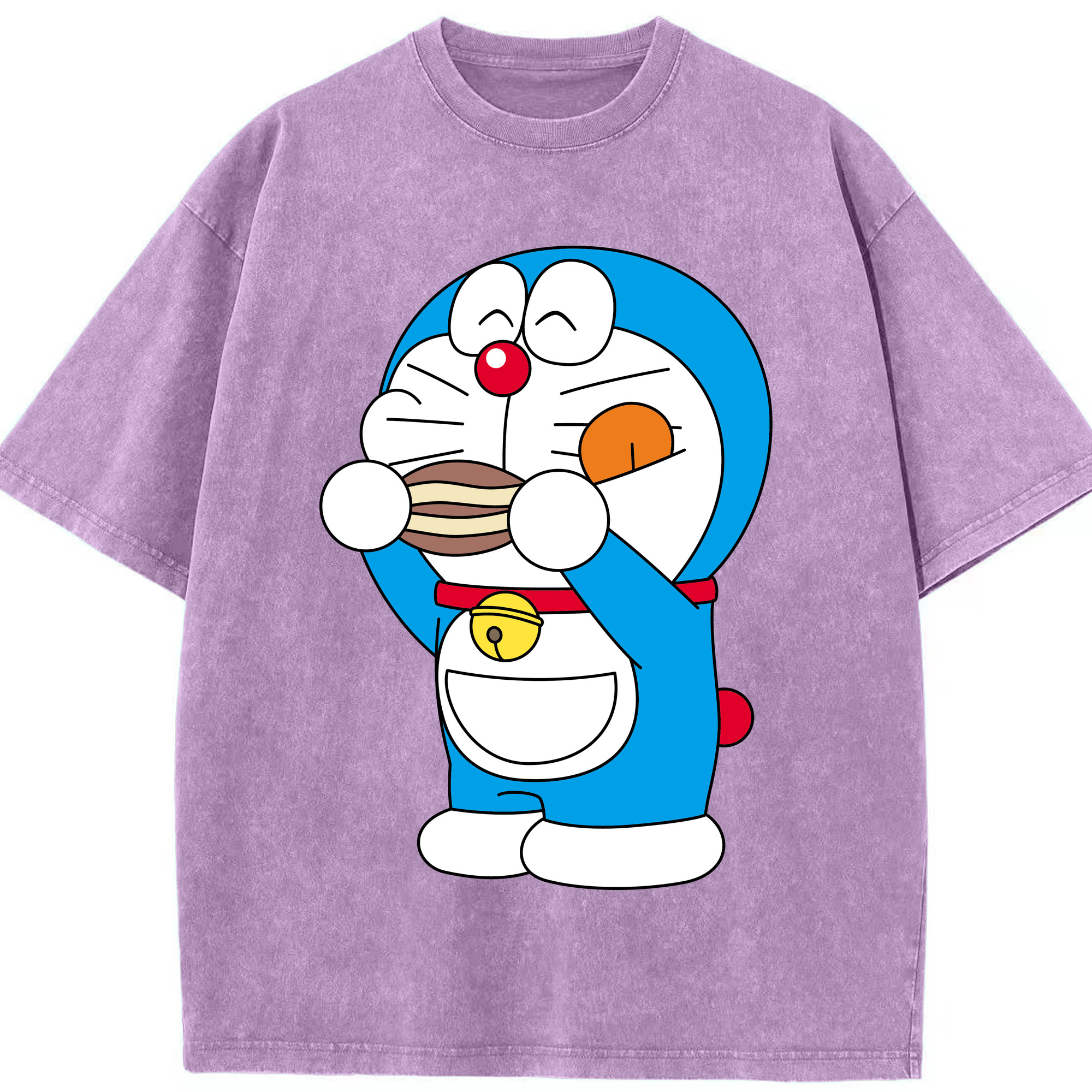 （画像用） ドラえもん Doraemon 綿100% ヴィンテージ風 半袖Tシャツ（フロントプリント）