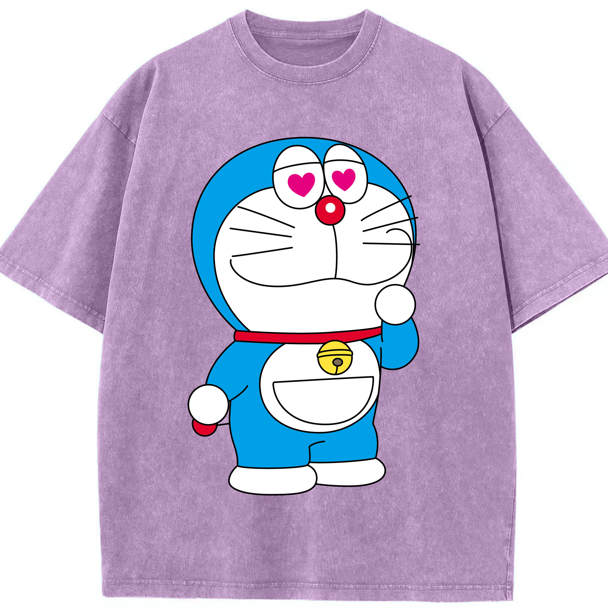 （画像用） ドラえもん Doraemon 綿100% ヴィンテージ風 半袖Tシャツ（フロントプリント）