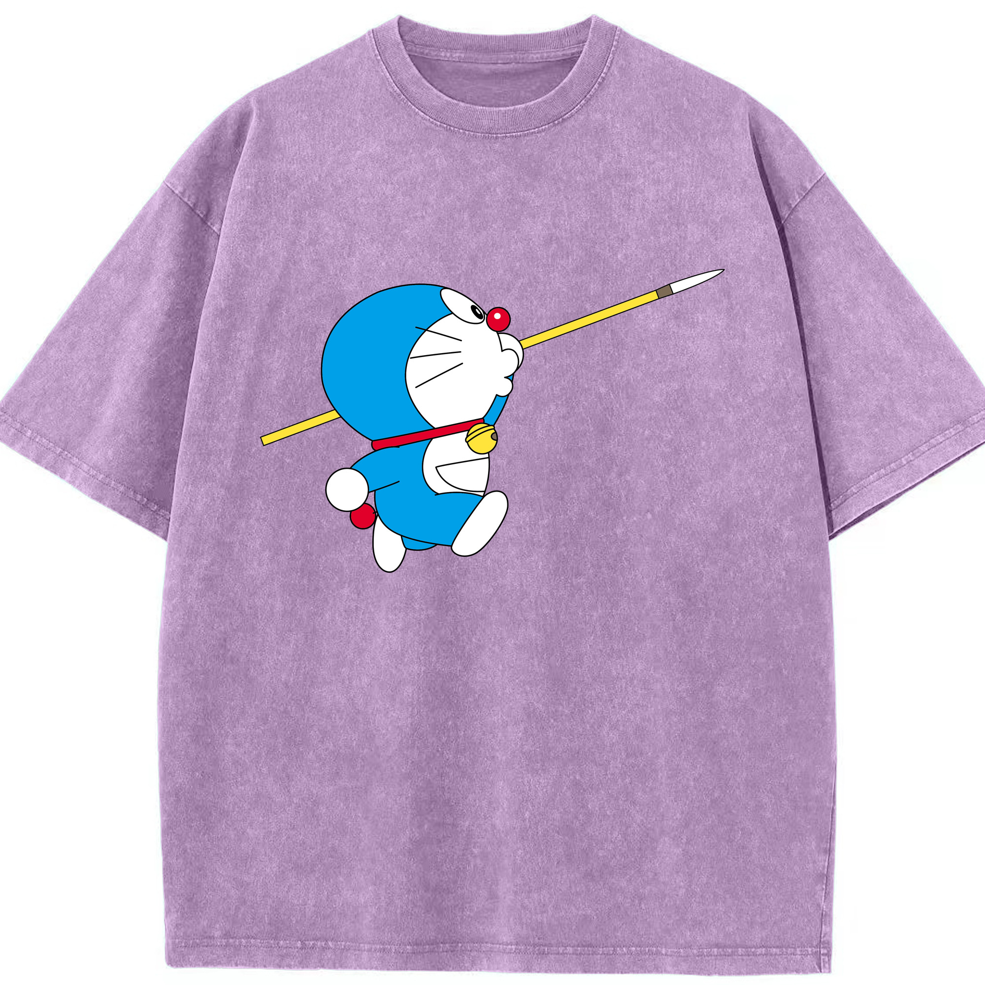 （画像用） ドラえもん Doraemon 綿100% ヴィンテージ風 半袖Tシャツ（フロントプリント）