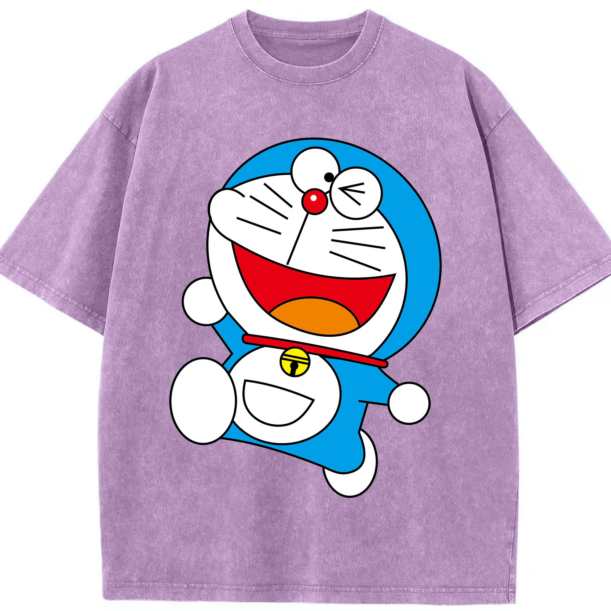 （画像用） ドラえもん Doraemon 綿100% ヴィンテージ風 半袖Tシャツ（フロントプリント）