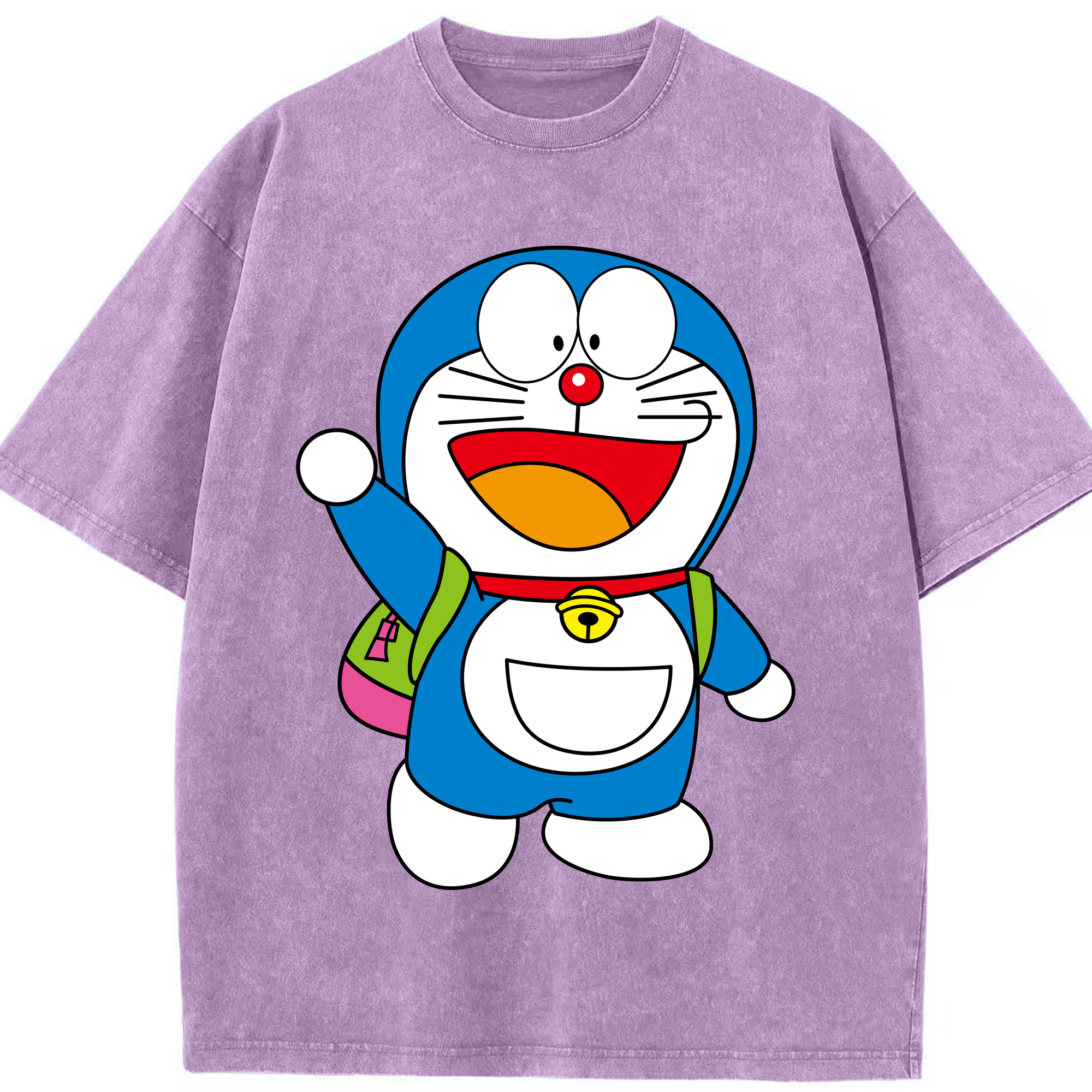 （画像用） ドラえもん Doraemon 綿100% ヴィンテージ風 半袖Tシャツ（フロントプリント）