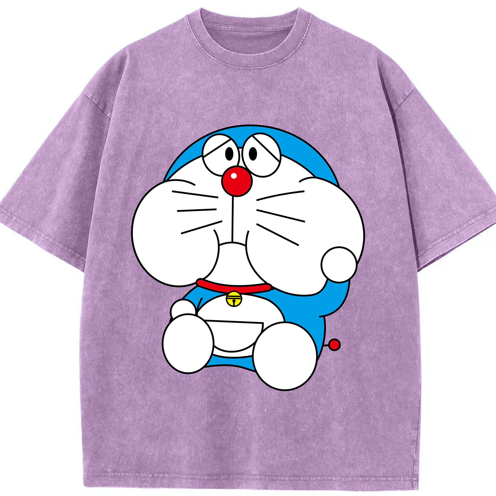 （画像用） ドラえもん Doraemon 綿100% ヴィンテージ風 半袖Tシャツ（フロントプリント）