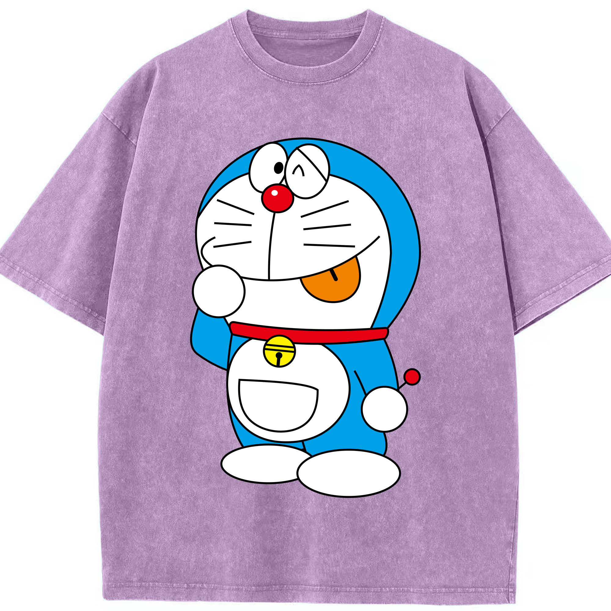（画像用） ドラえもん Doraemon 綿100% ヴィンテージ風 半袖Tシャツ（フロントプリント）