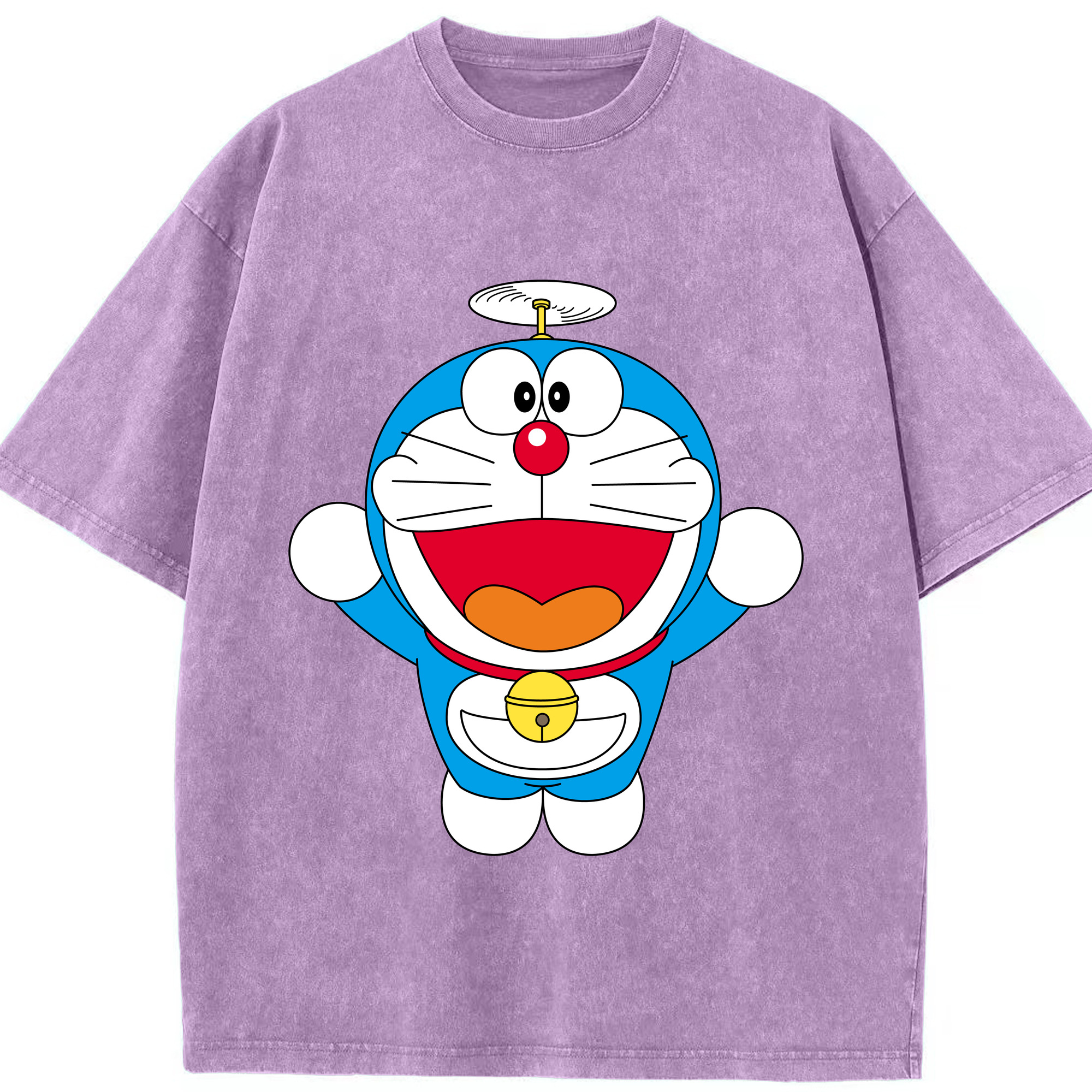 （画像用） ドラえもん Doraemon 綿100% ヴィンテージ風 半袖Tシャツ（フロントプリント）
