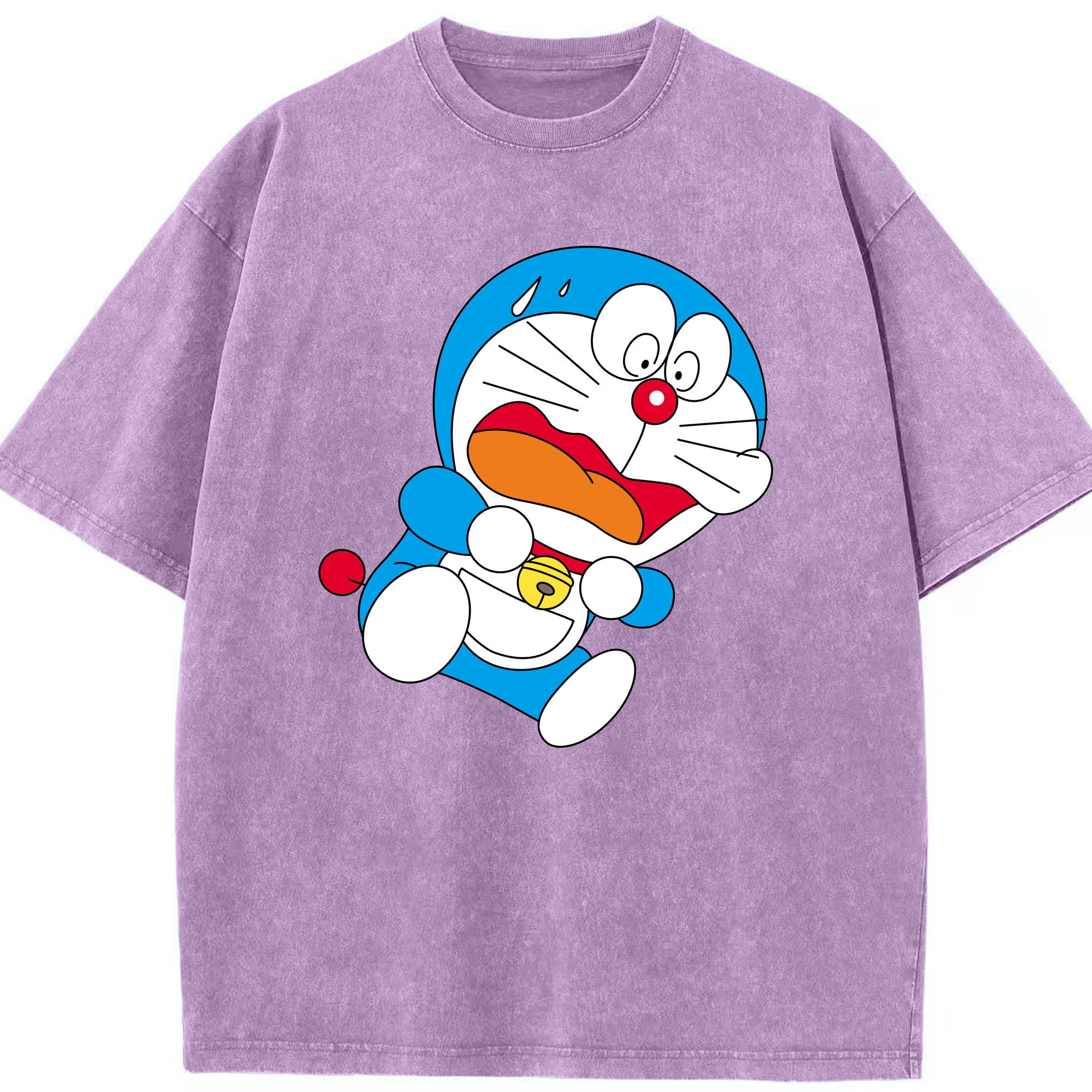 （画像用） ドラえもん Doraemon 綿100% ヴィンテージ風 半袖Tシャツ（フロントプリント）