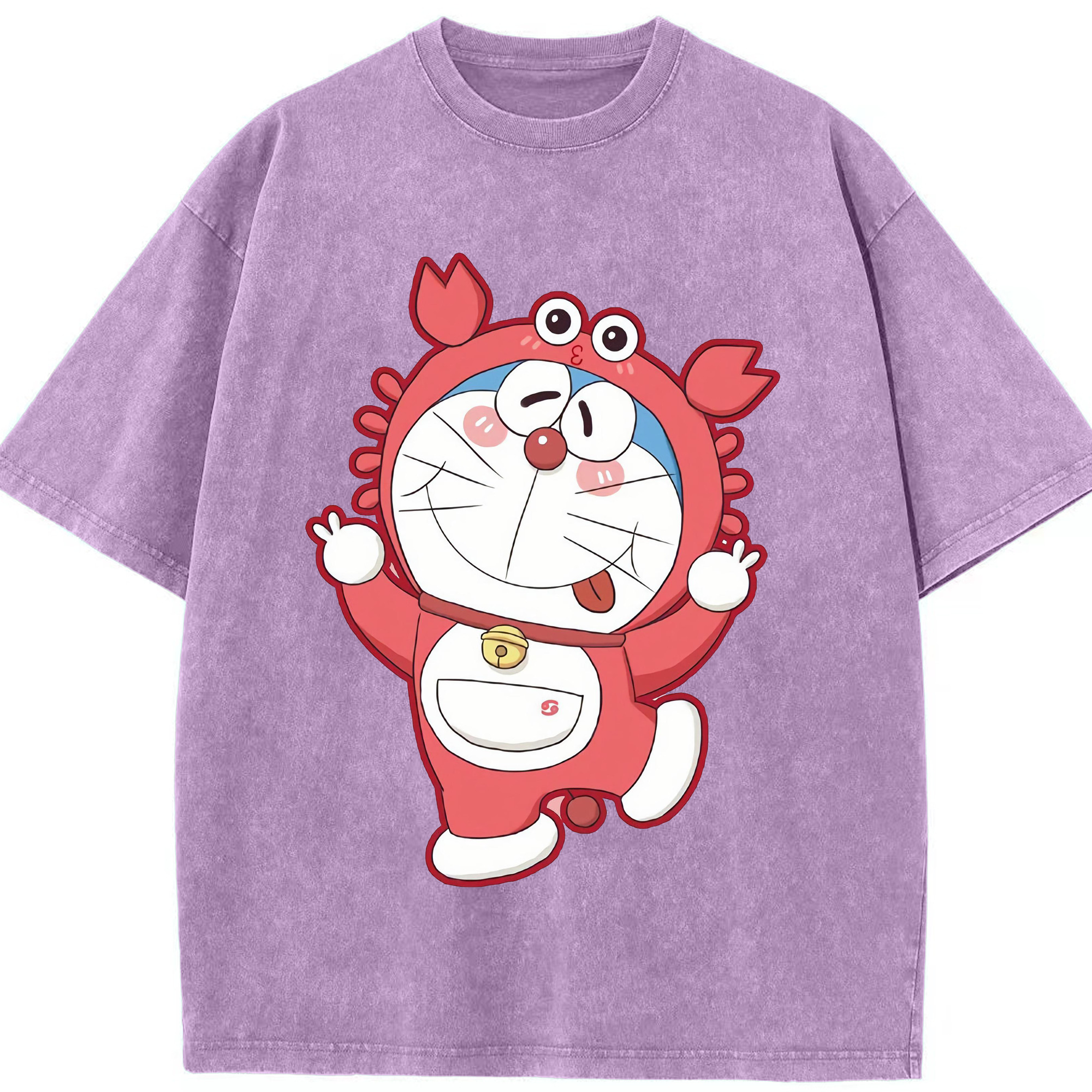 （画像用） ドラえもん Doraemon 綿100% ヴィンテージ風 半袖Tシャツ（フロントプリント）