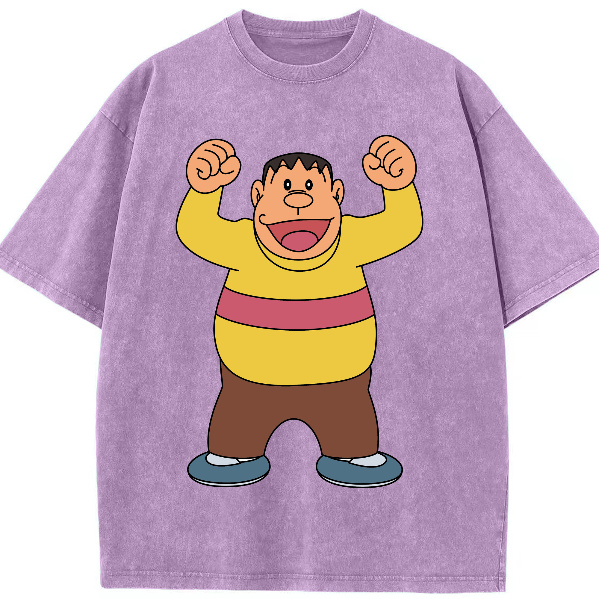 （画像用） ドラえもん 剛田武 Doraemon Gouta Takeshi 綿100% ヴィンテージ風 半袖Tシャツ（フロントプリント）
