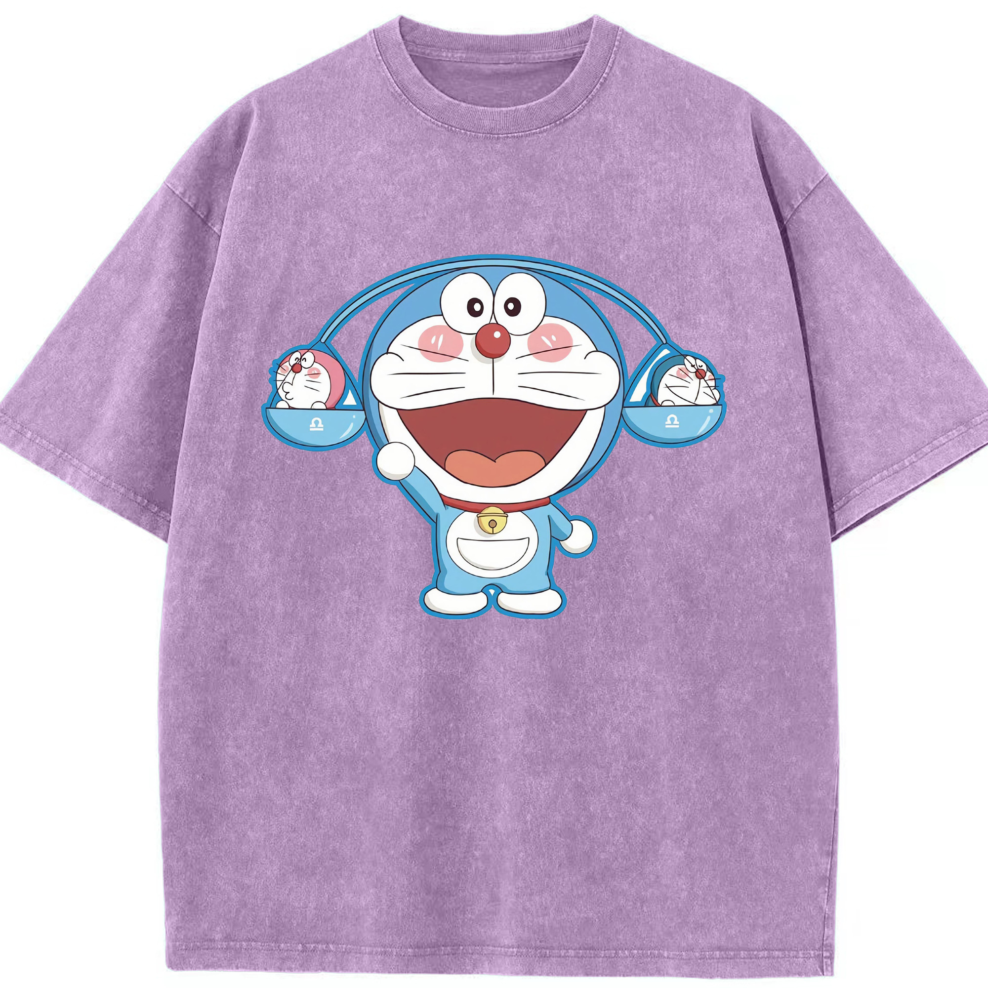 （画像用） ドラえもん Doraemon 綿100% ヴィンテージ風 半袖Tシャツ（フロントプリント）