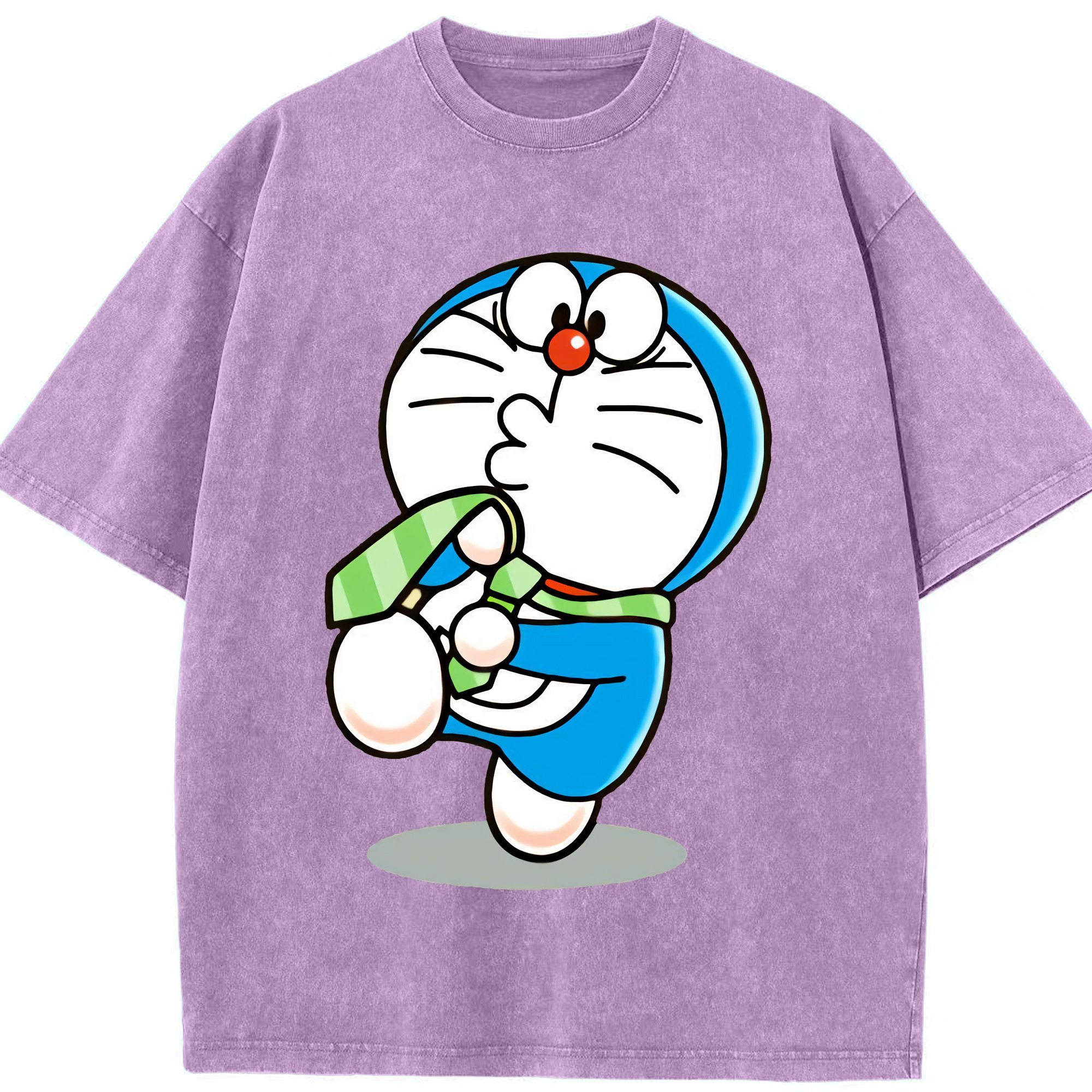 （画像用） ドラえもん Doraemon 綿100% ヴィンテージ風 半袖Tシャツ（フロントプリント）