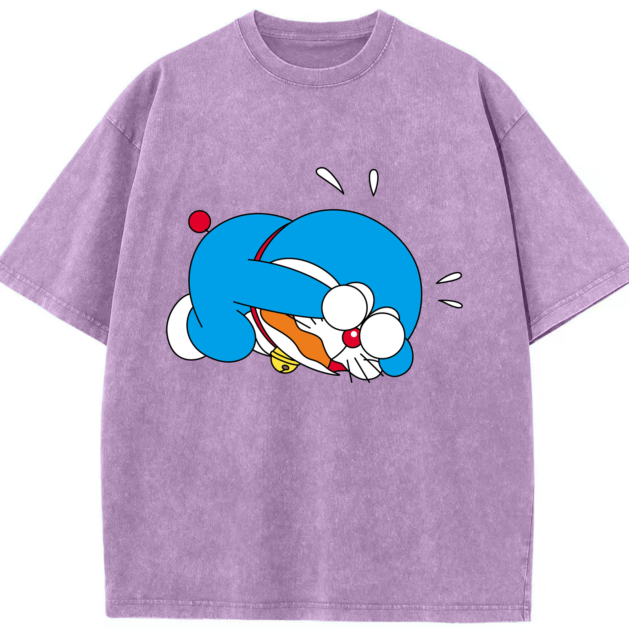 （画像用） ドラえもん Doraemon 綿100% ヴィンテージ風 半袖Tシャツ（フロントプリント）