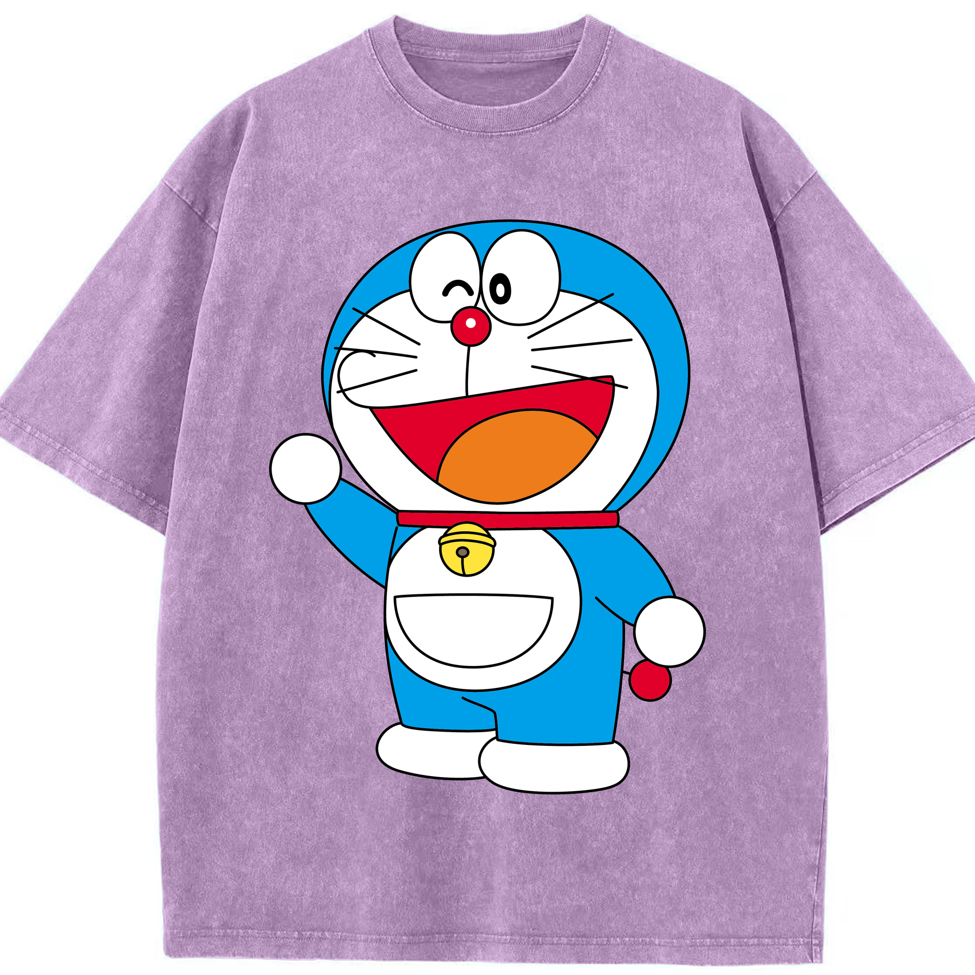 （画像用） ドラえもん Doraemon 綿100% ヴィンテージ風 半袖Tシャツ（フロントプリント）