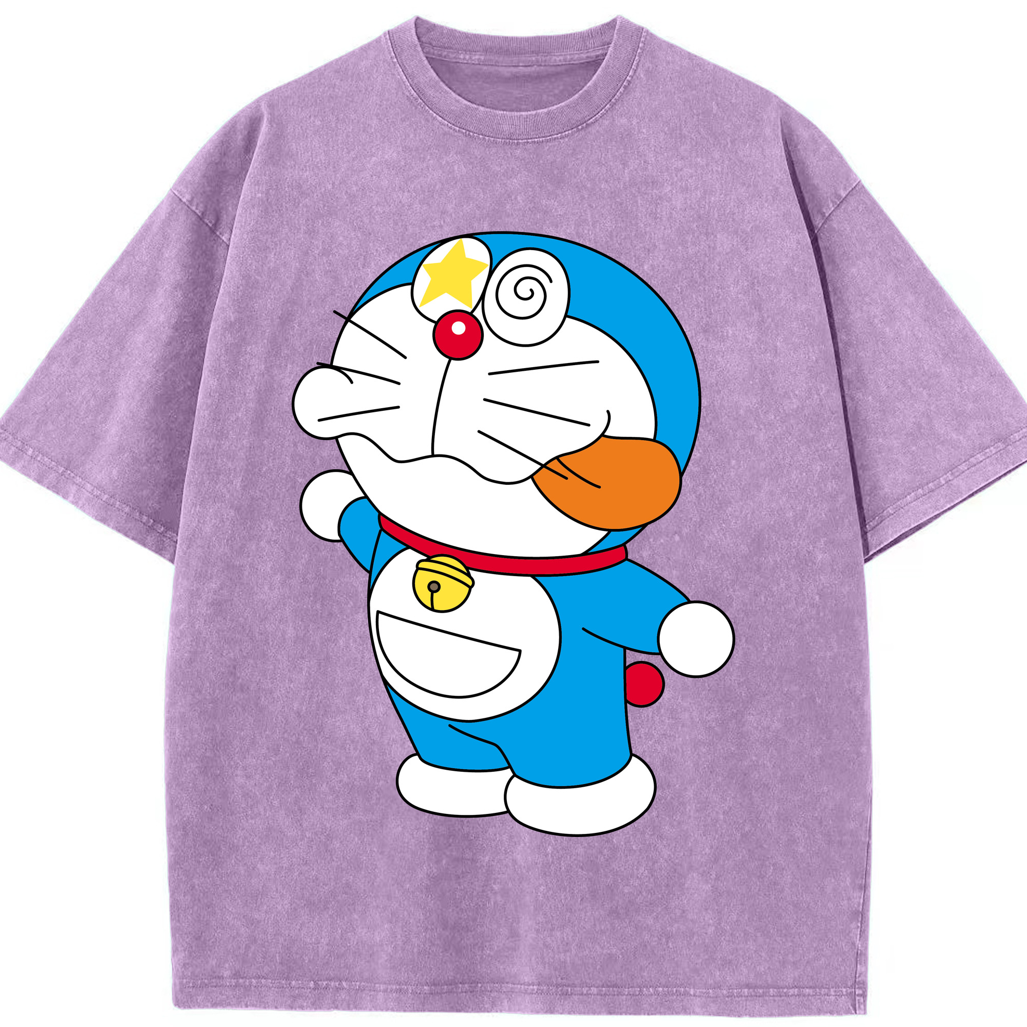 （画像用） ドラえもん Doraemon 綿100% ヴィンテージ風 半袖Tシャツ（フロントプリント）