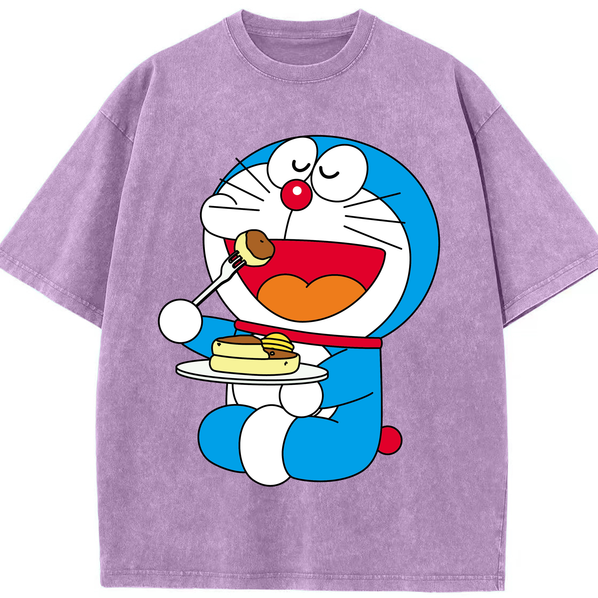 （画像用） ドラえもん Doraemon 綿100% ヴィンテージ風 半袖Tシャツ（フロントプリント）