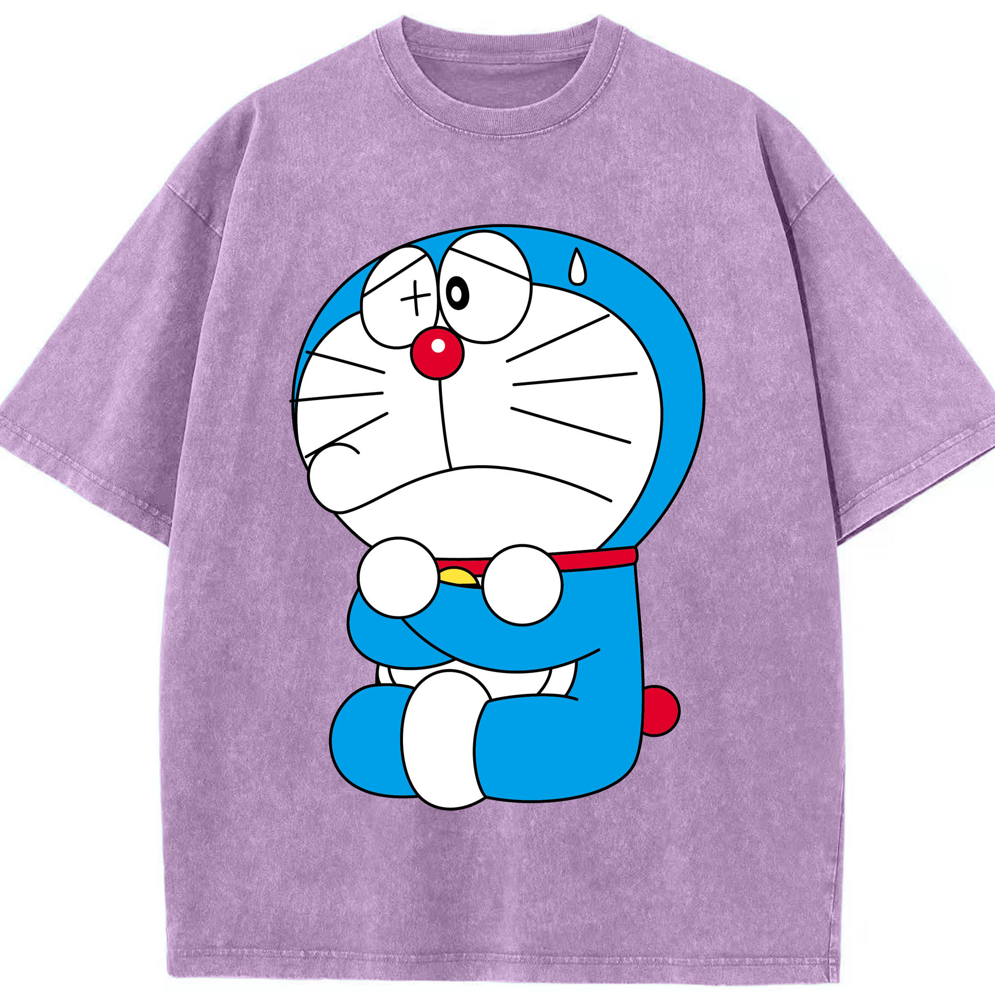 （画像用） ドラえもん Doraemon 綿100% ヴィンテージ風 半袖Tシャツ（フロントプリント）