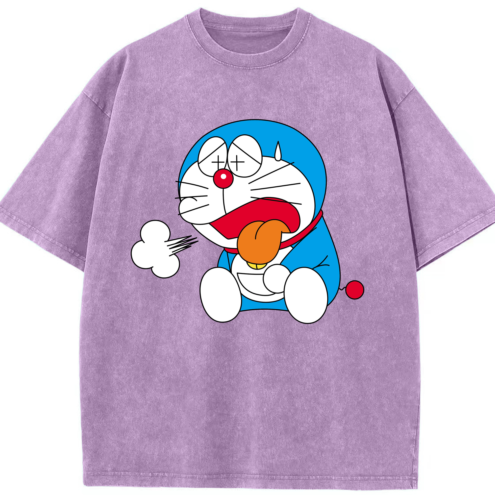 （画像用） ドラえもん Doraemon 綿100% ヴィンテージ風 半袖Tシャツ（フロントプリント）