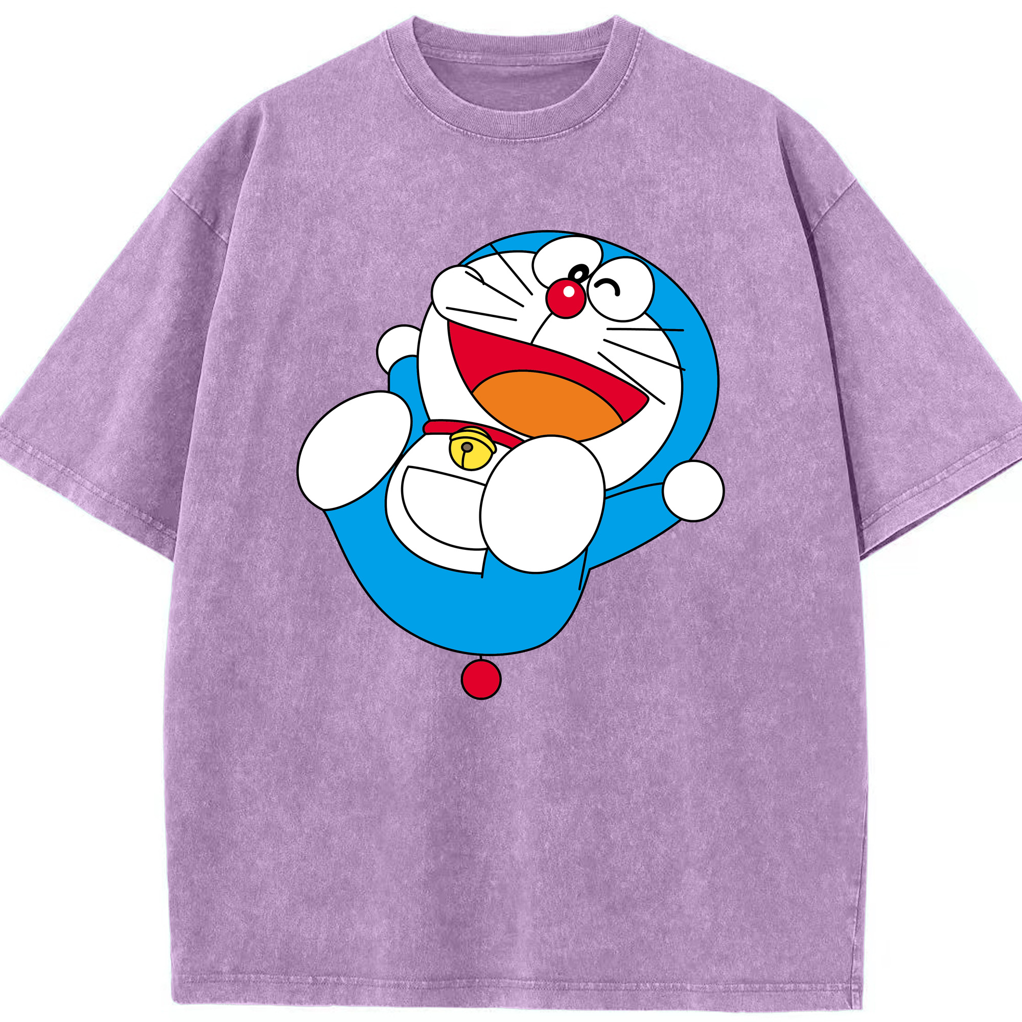 （画像用） ドラえもん Doraemon 綿100% ヴィンテージ風 半袖Tシャツ（フロントプリント）