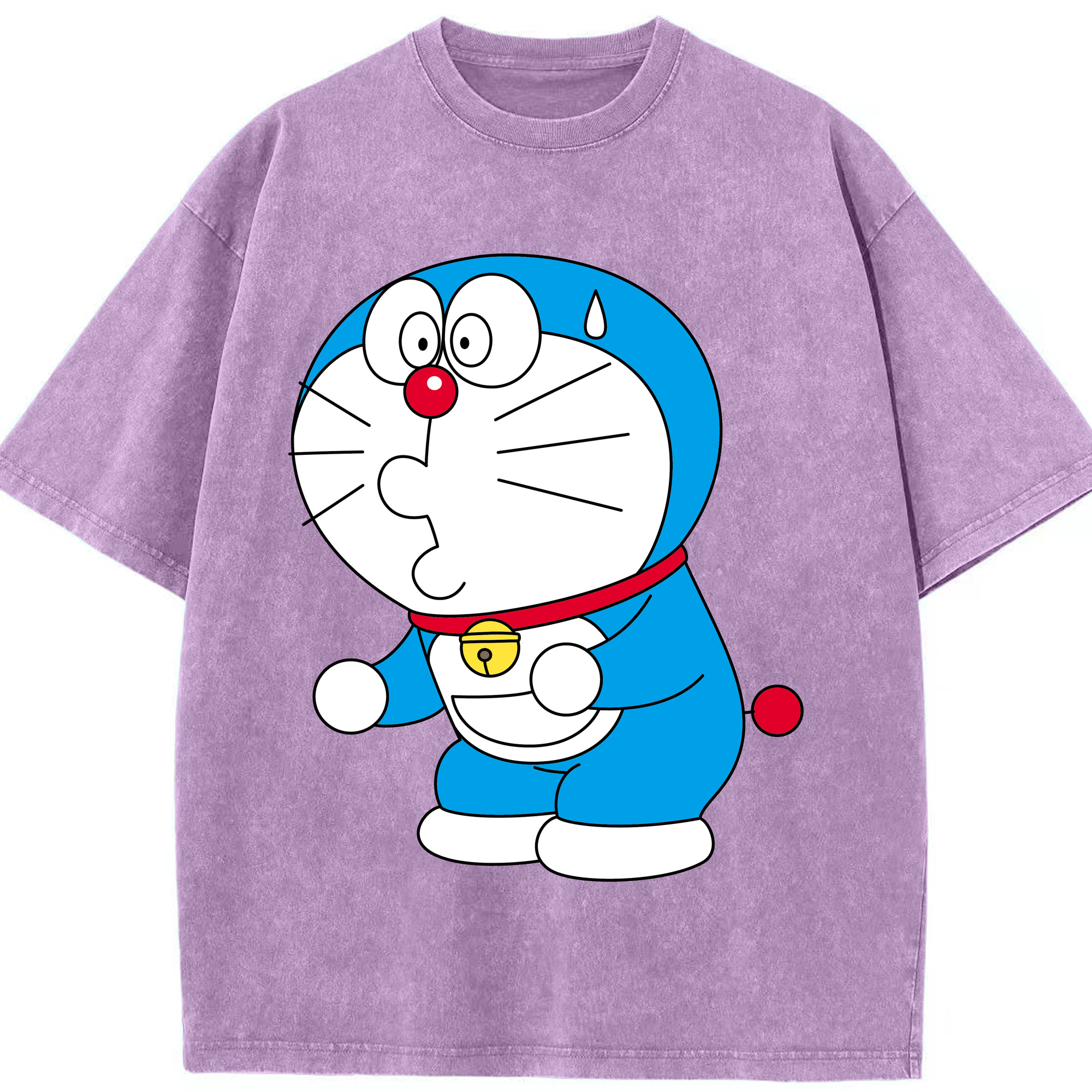 （画像用） ドラえもん Doraemon 綿100% ヴィンテージ風 半袖Tシャツ（フロントプリント）