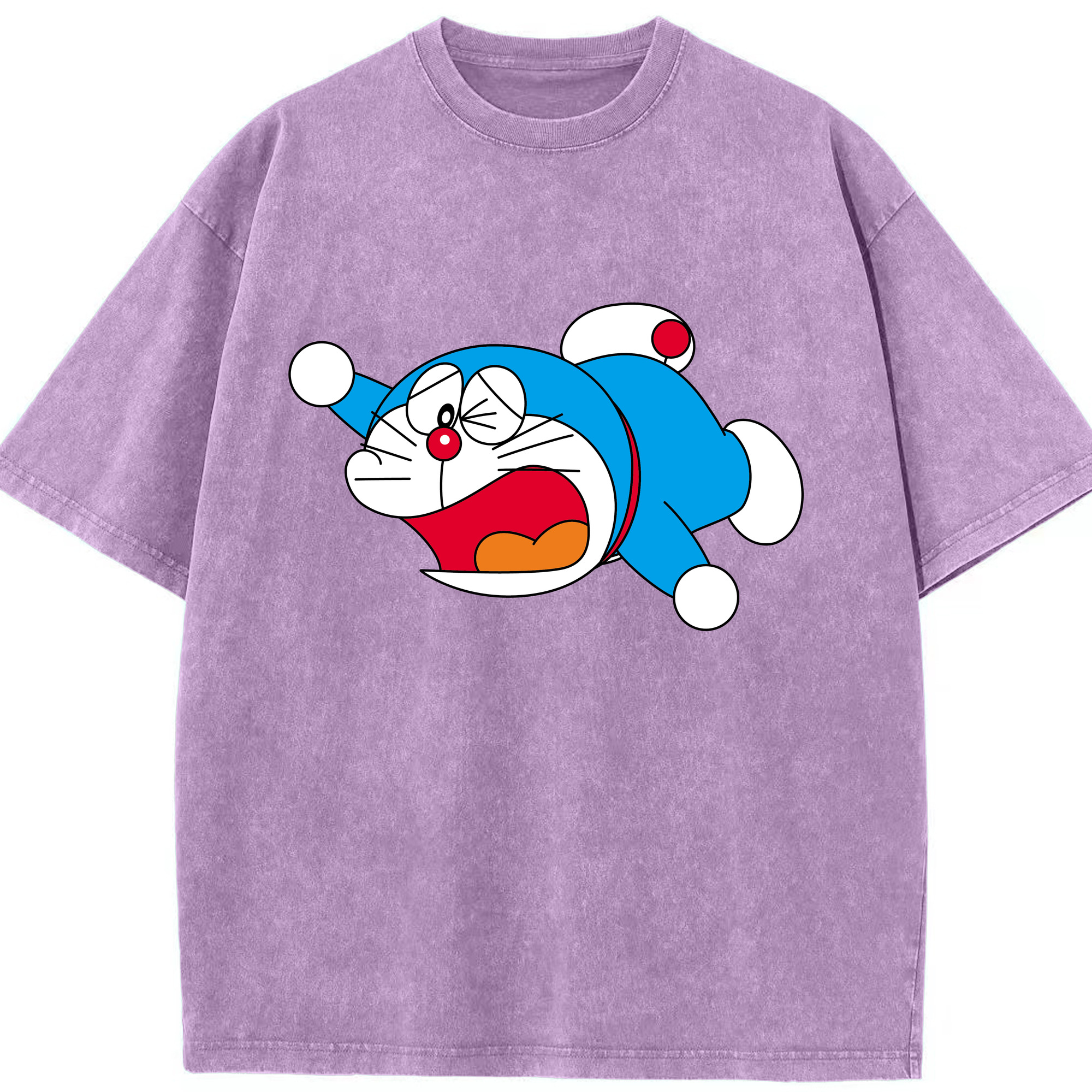 （画像用） ドラえもん Doraemon 綿100% ヴィンテージ風 半袖Tシャツ（フロントプリント）
