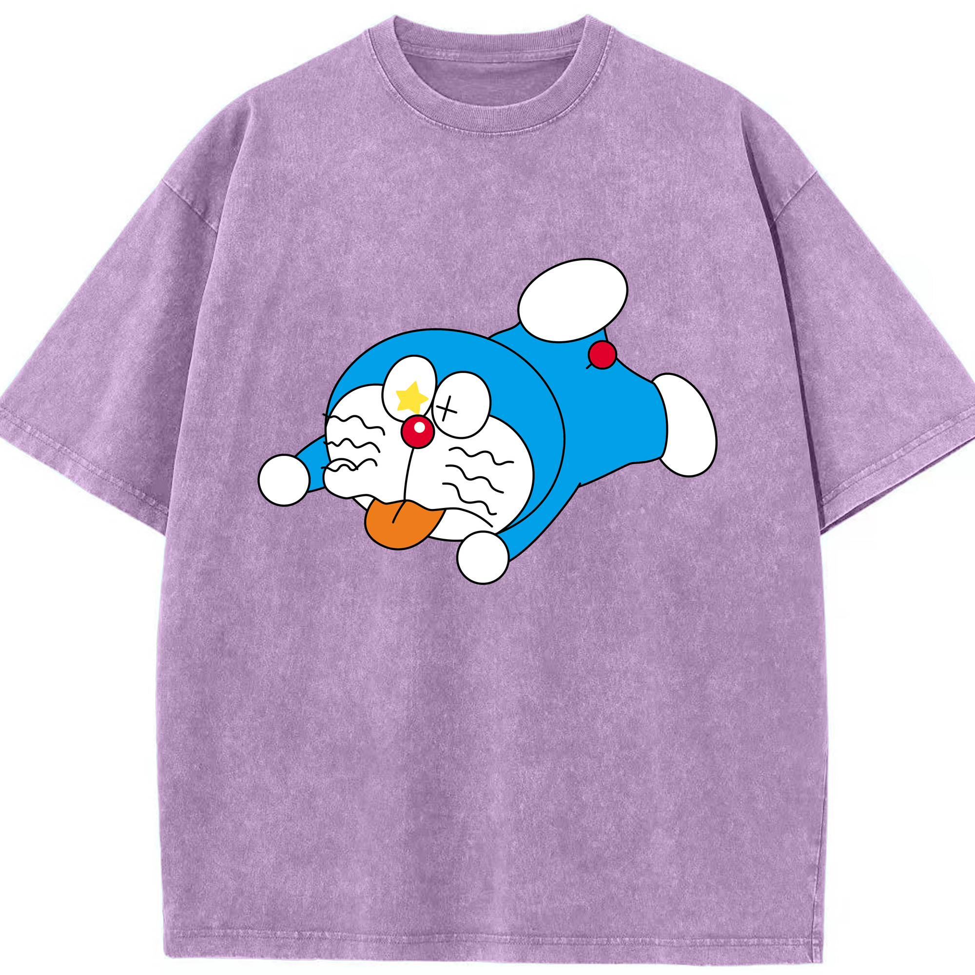 （画像用） ドラえもん Doraemon 綿100% ヴィンテージ風 半袖Tシャツ（フロントプリント）