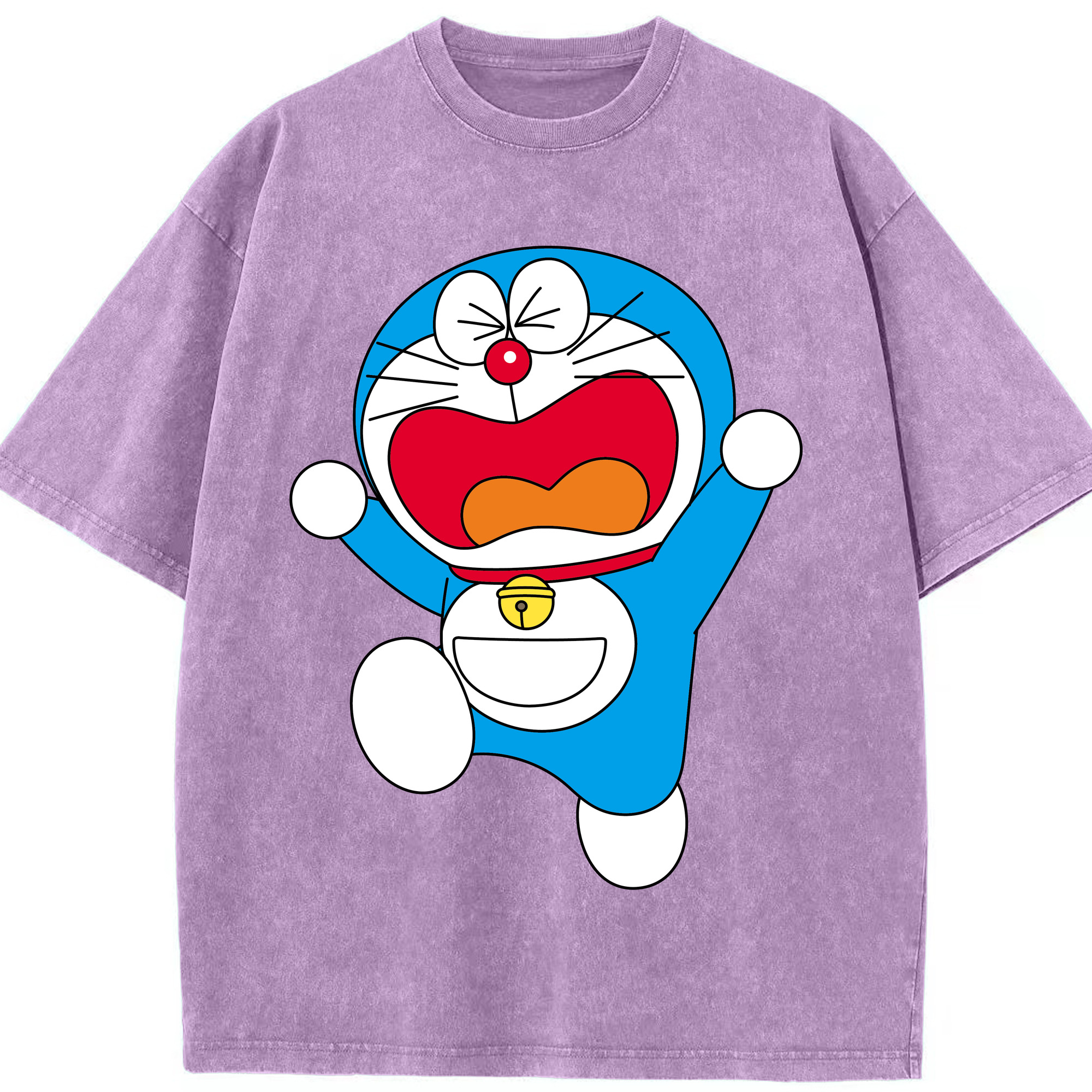 （画像用） ドラえもん Doraemon 綿100% ヴィンテージ風 半袖Tシャツ（フロントプリント）