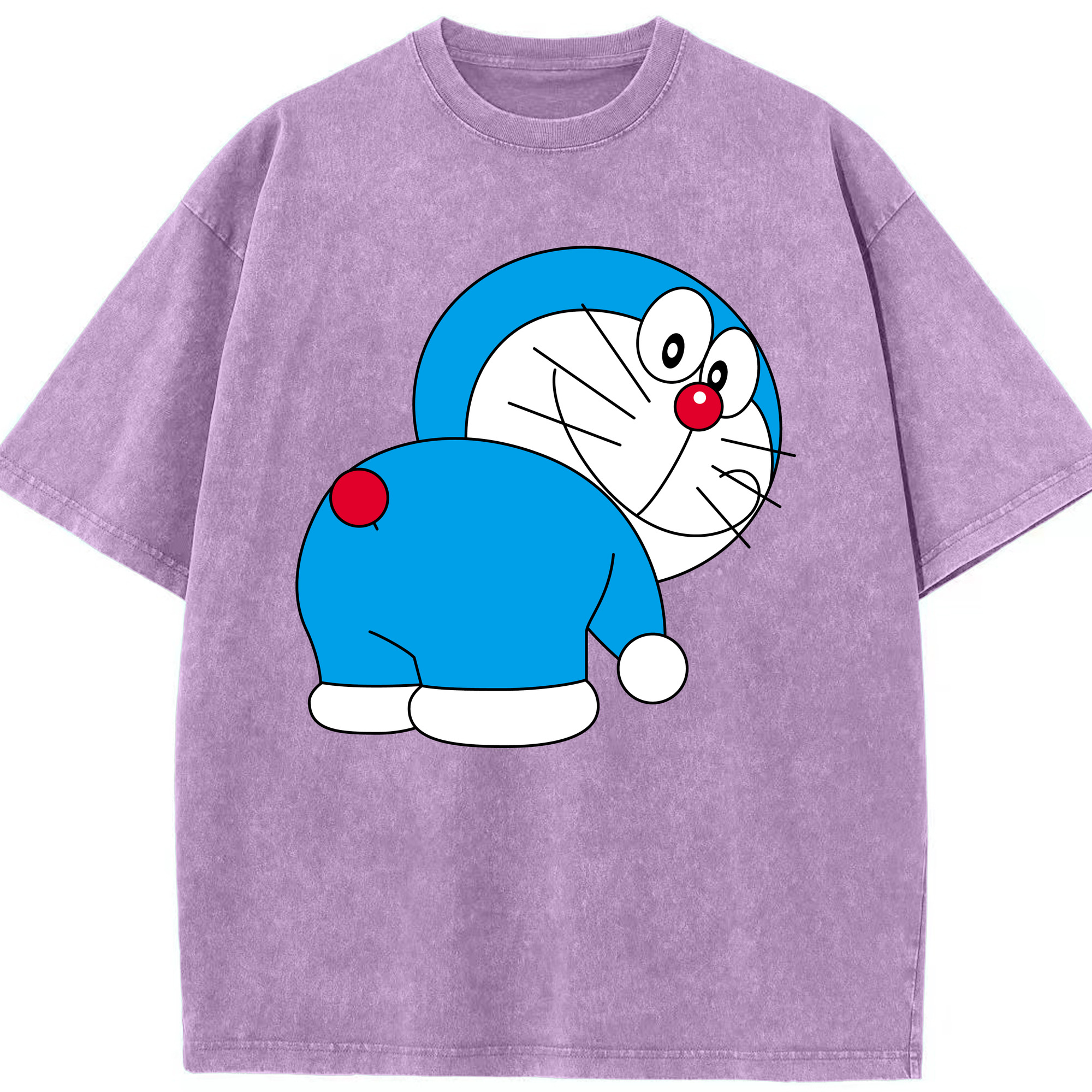 （画像用） ドラえもん Doraemon 綿100% ヴィンテージ風 半袖Tシャツ（フロントプリント）