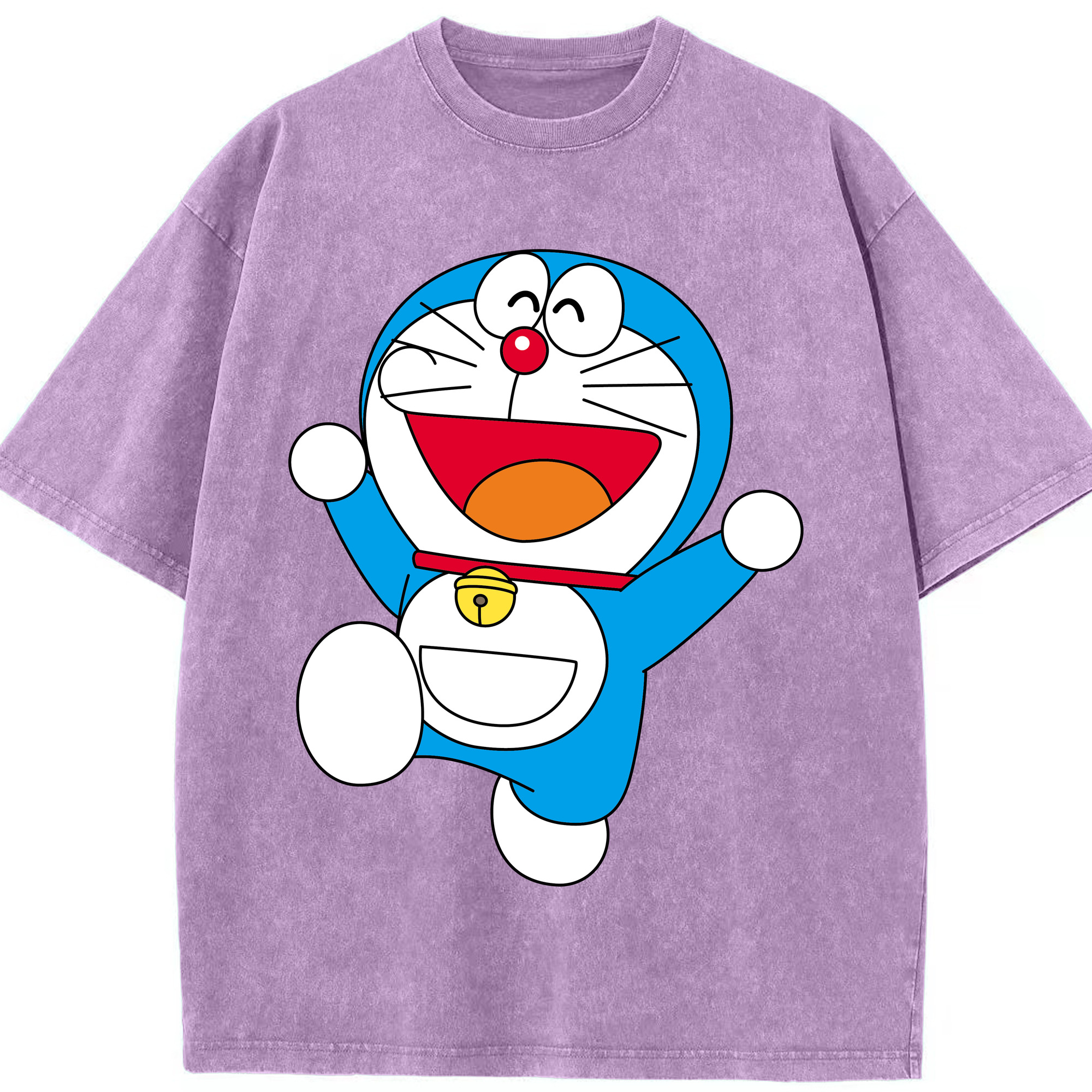 （画像用） ドラえもん Doraemon 綿100% ヴィンテージ風 半袖Tシャツ（フロントプリント）