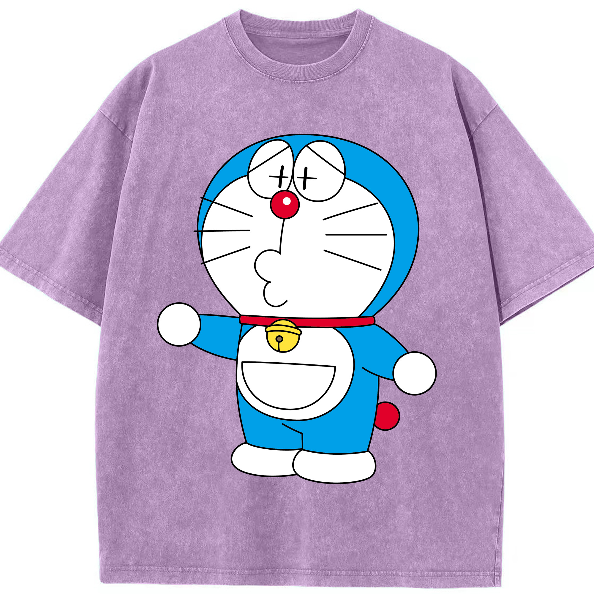 （画像用） ドラえもん Doraemon 綿100% ヴィンテージ風 半袖Tシャツ（フロントプリント）