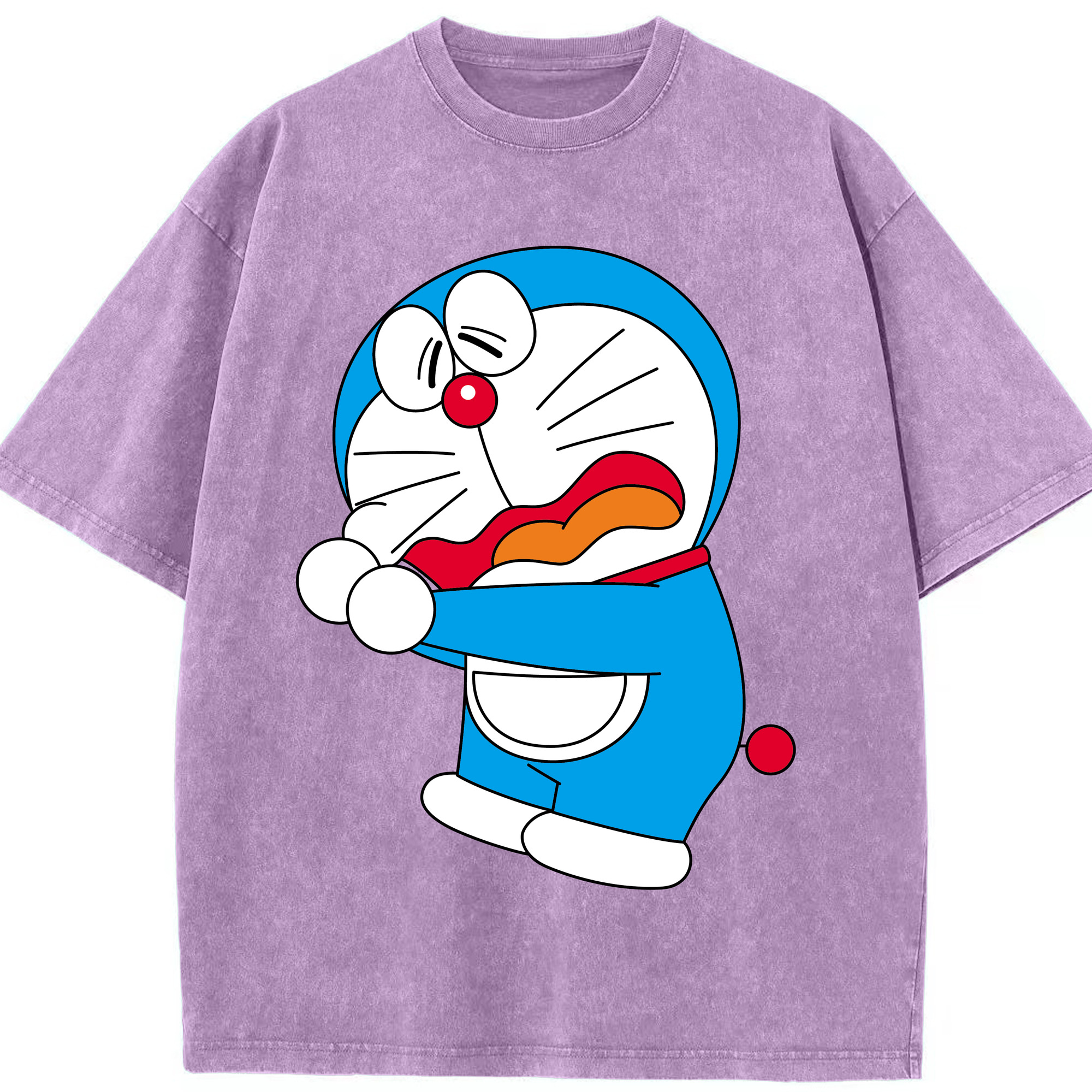 （画像用） ドラえもん Doraemon 綿100% ヴィンテージ風 半袖Tシャツ（フロントプリント）