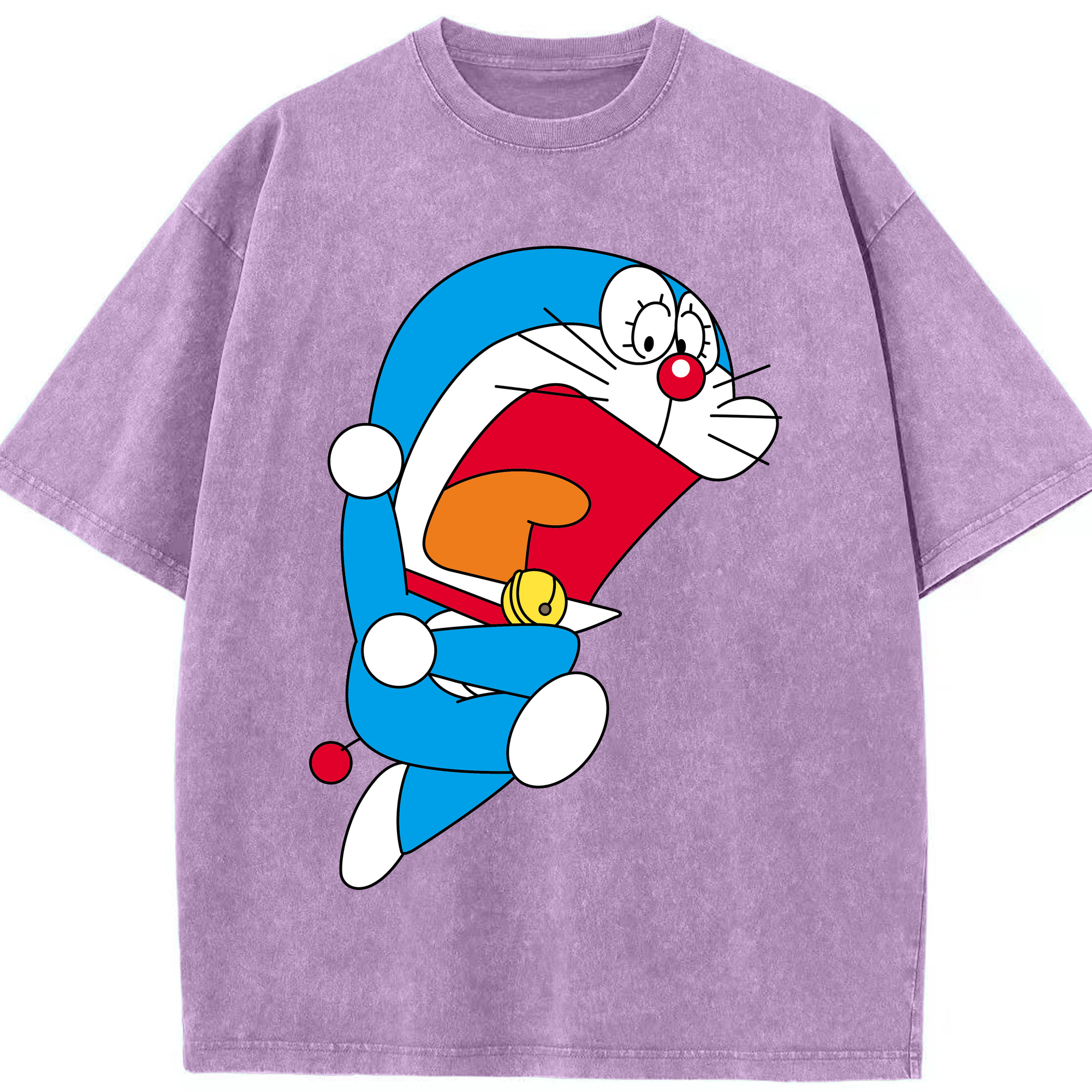 （画像用） ドラえもん Doraemon 綿100% ヴィンテージ風 半袖Tシャツ（フロントプリント）