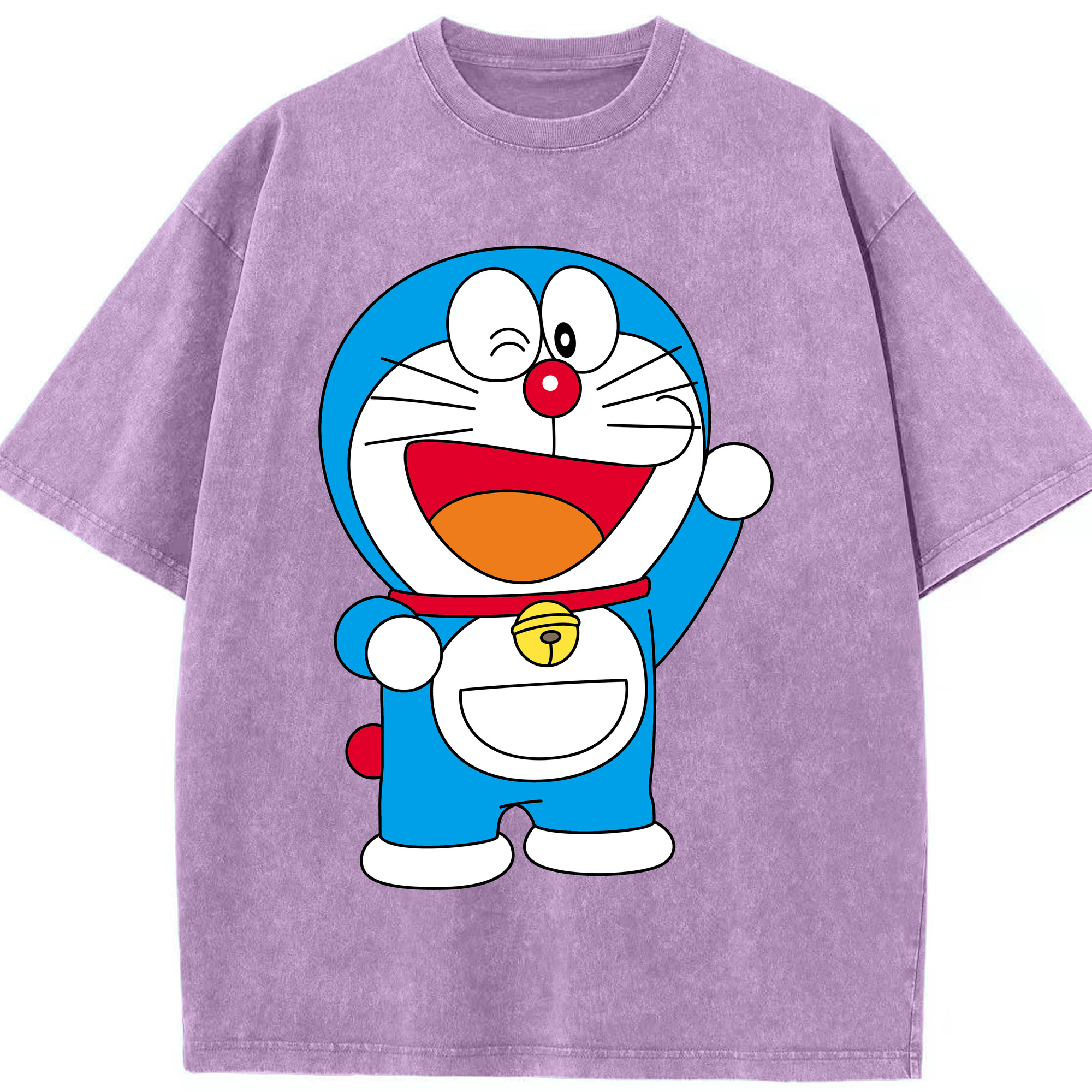（画像用） ドラえもん Doraemon 綿100% ヴィンテージ風 半袖Tシャツ（フロントプリント）