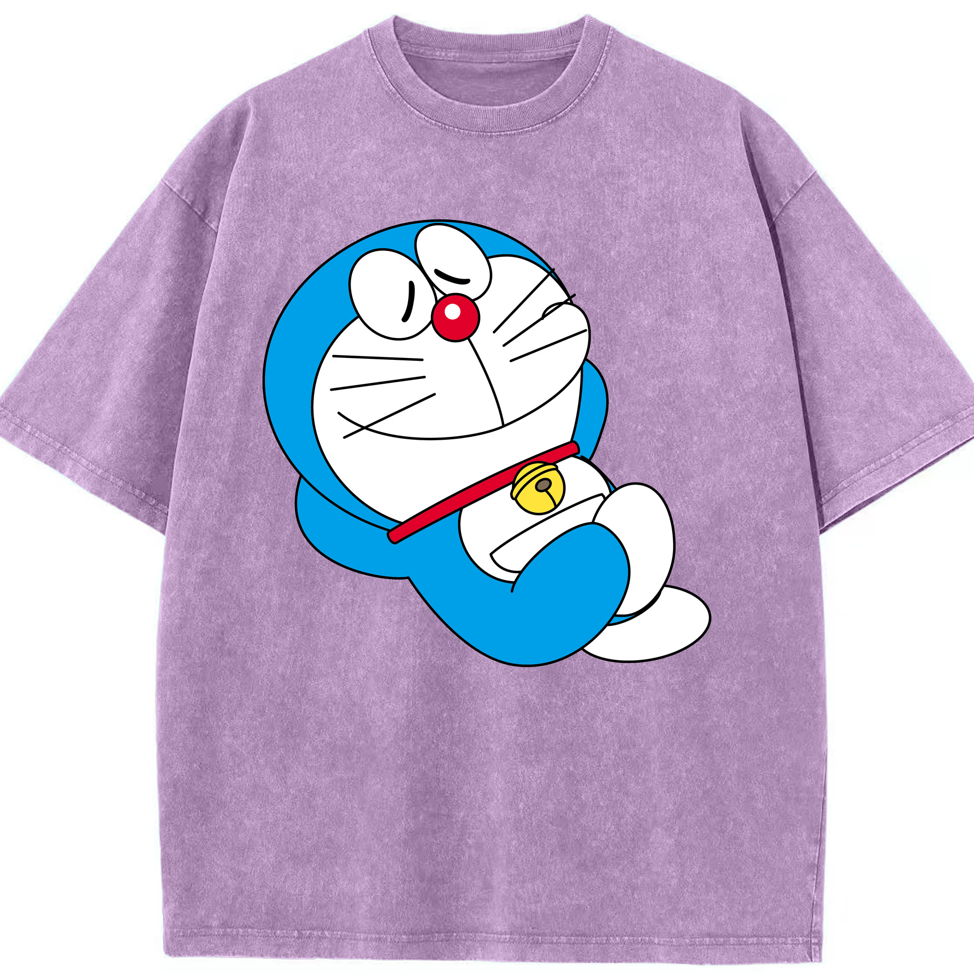 （画像用） ドラえもん Doraemon 綿100% ヴィンテージ風 半袖Tシャツ（フロントプリント）