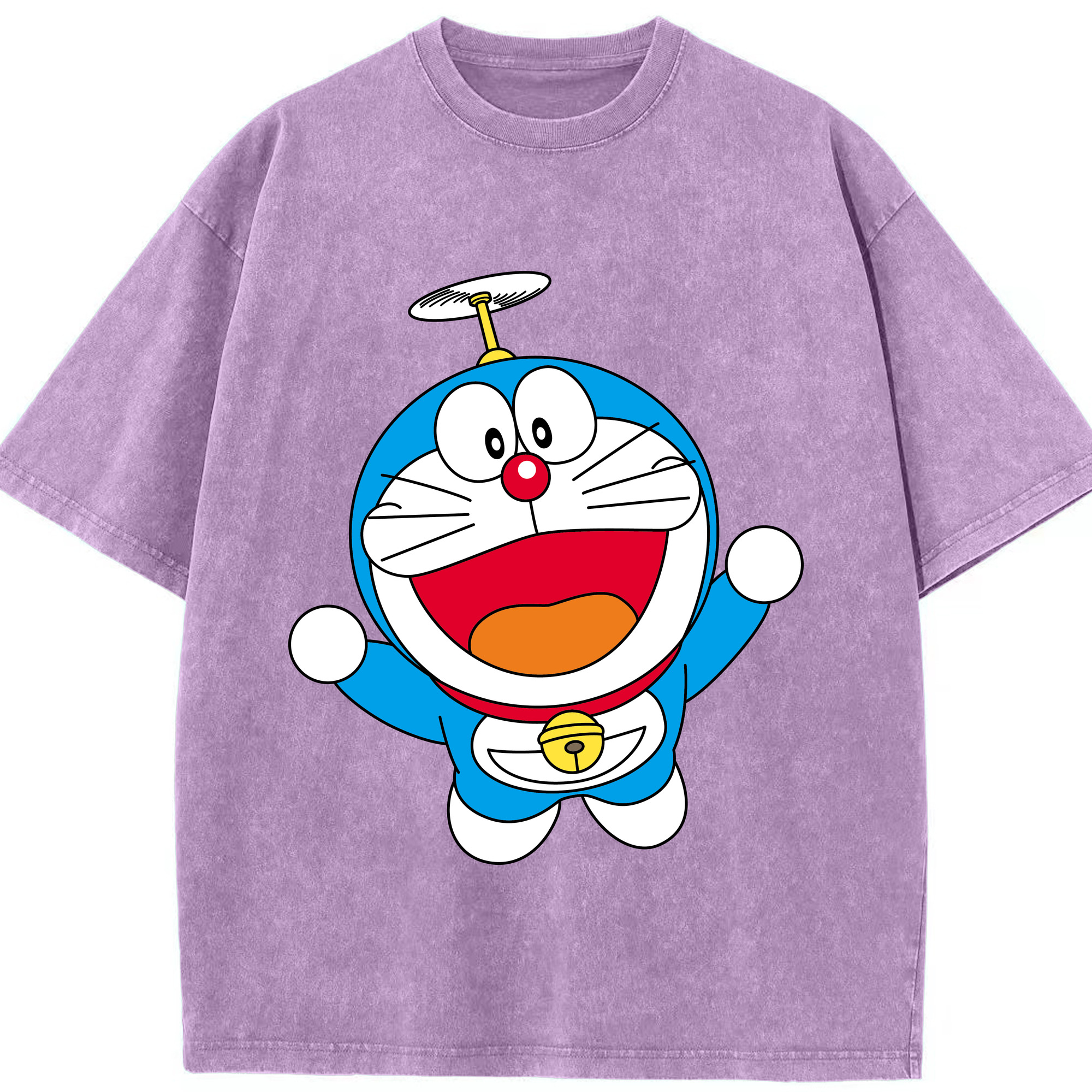 （画像用） ドラえもん Doraemon 綿100% ヴィンテージ風 半袖Tシャツ（フロントプリント）