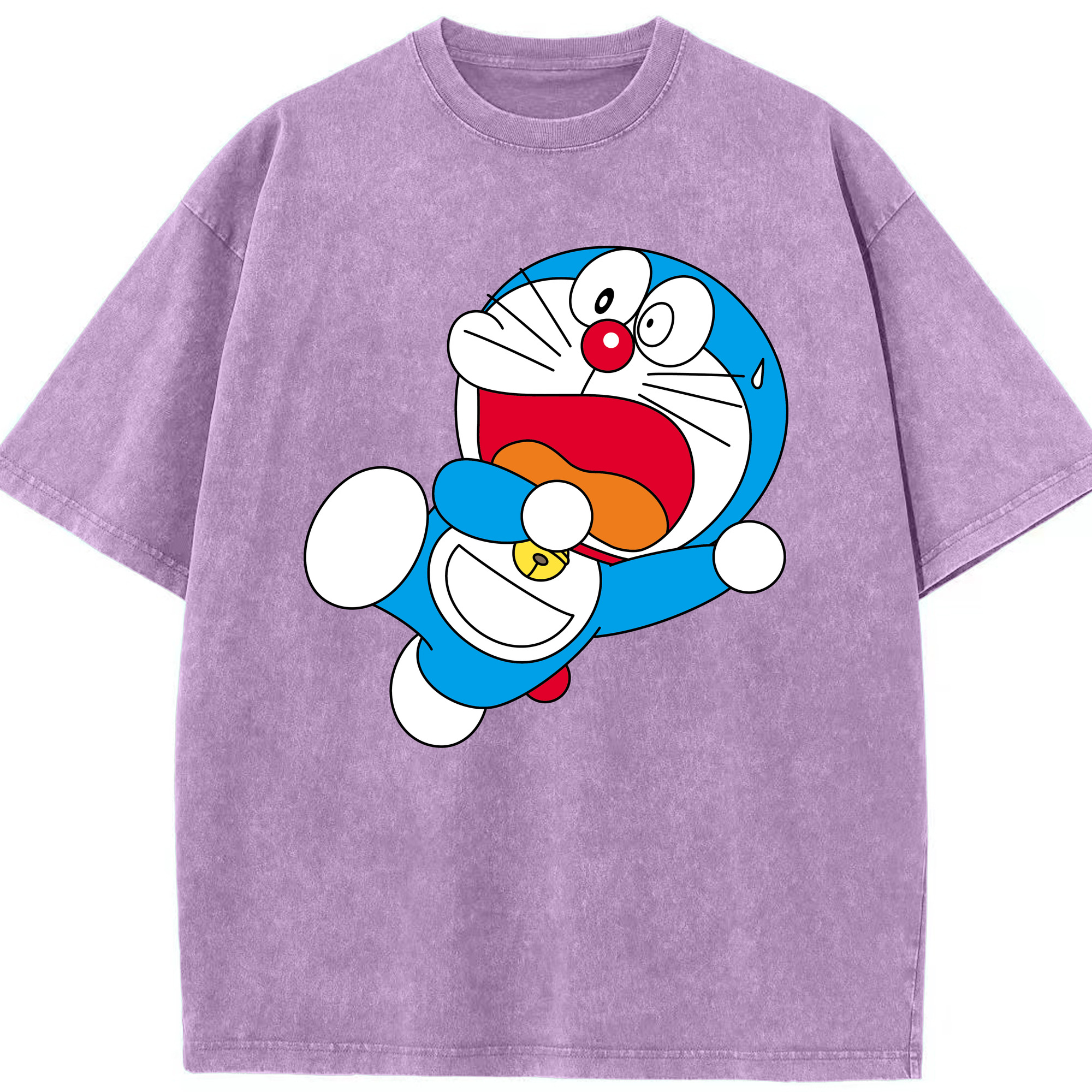 （画像用） ドラえもん Doraemon 綿100% ヴィンテージ風 半袖Tシャツ（フロントプリント）
