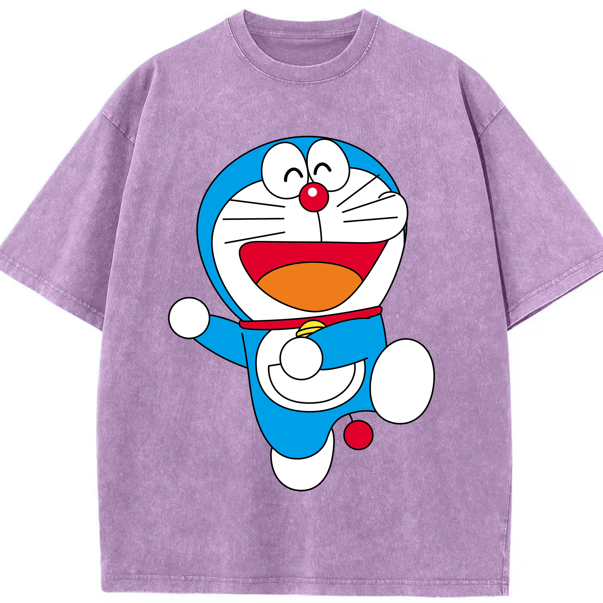 （画像用） ドラえもん Doraemon 綿100% ヴィンテージ風 半袖Tシャツ（フロントプリント）