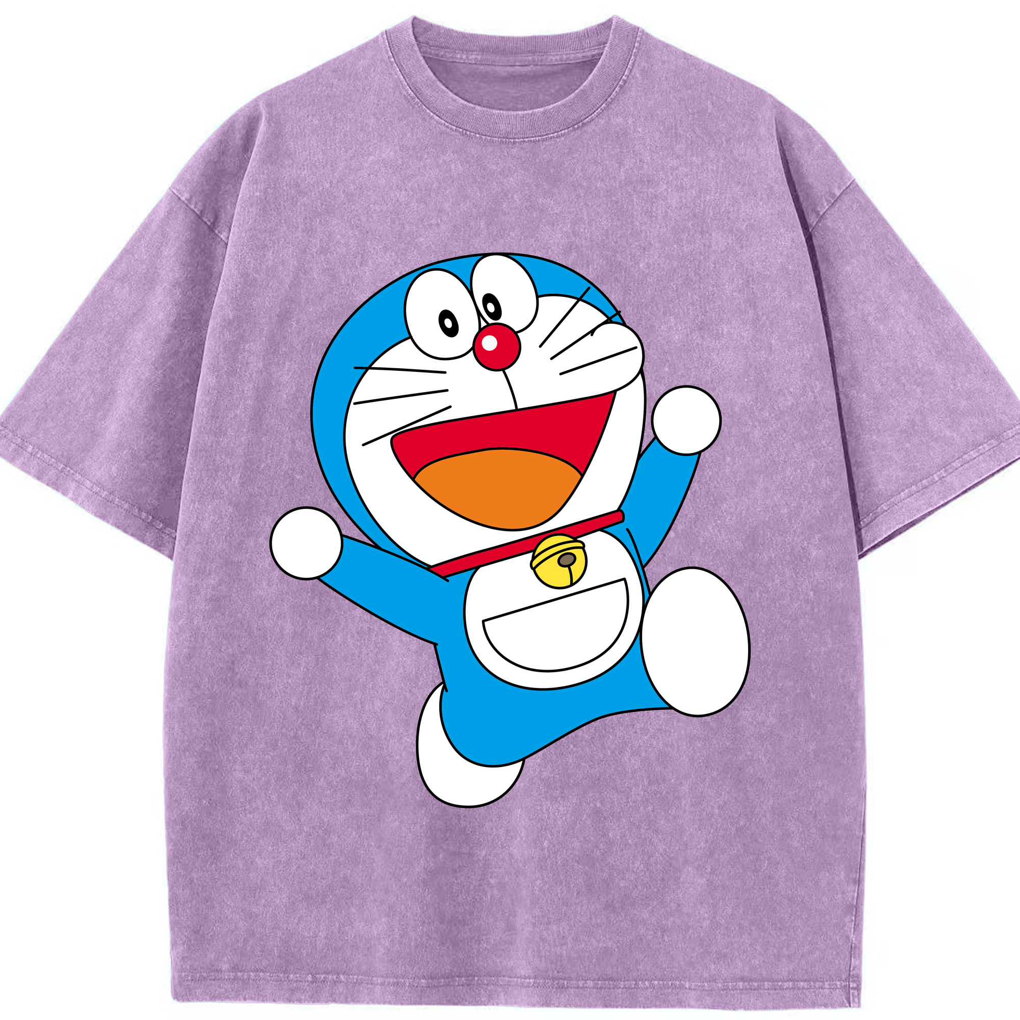 （画像用） ドラえもん Doraemon 綿100% ヴィンテージ風 半袖Tシャツ（フロントプリント）