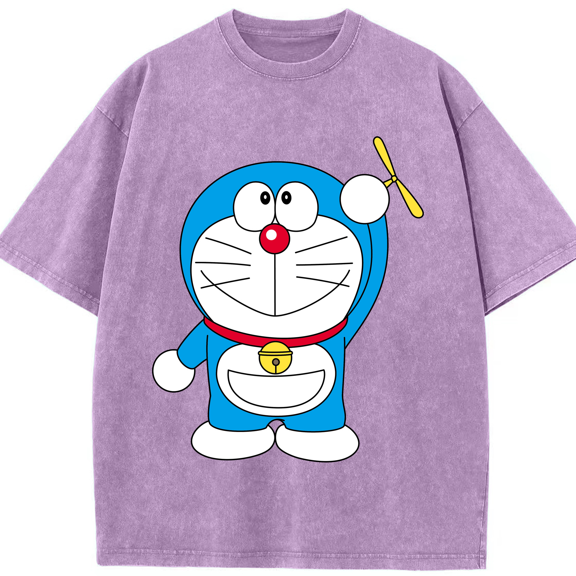 （画像用） ドラえもん Doraemon 綿100% ヴィンテージ風 半袖Tシャツ（フロントプリント）