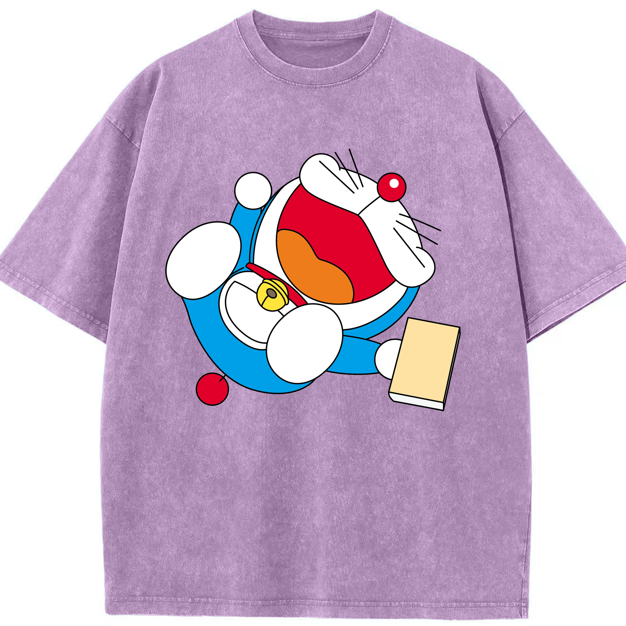 （画像用） ドラえもん Doraemon 綿100% ヴィンテージ風 半袖Tシャツ（フロントプリント）
