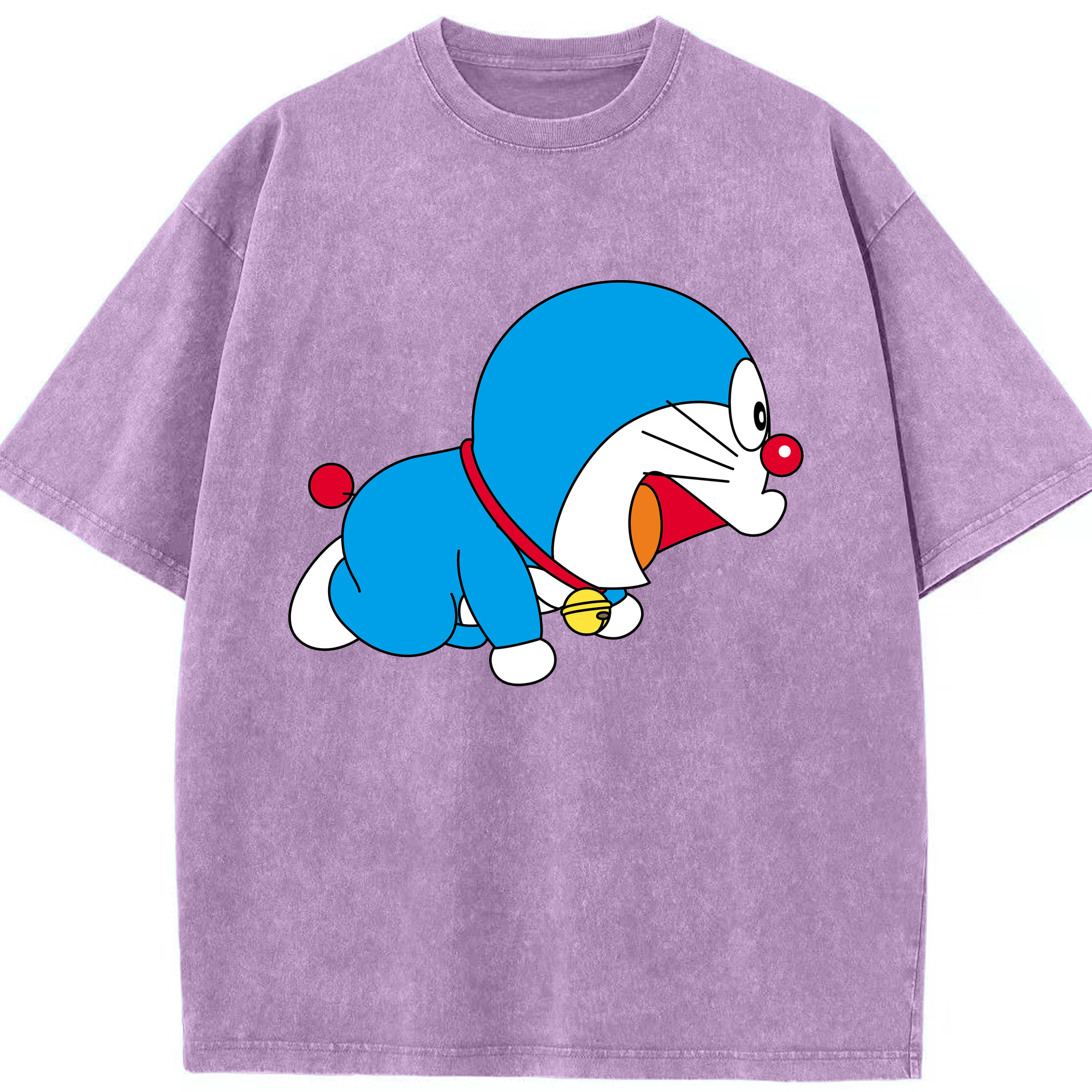 （画像用） ドラえもん Doraemon 綿100% ヴィンテージ風 半袖Tシャツ（フロントプリント）