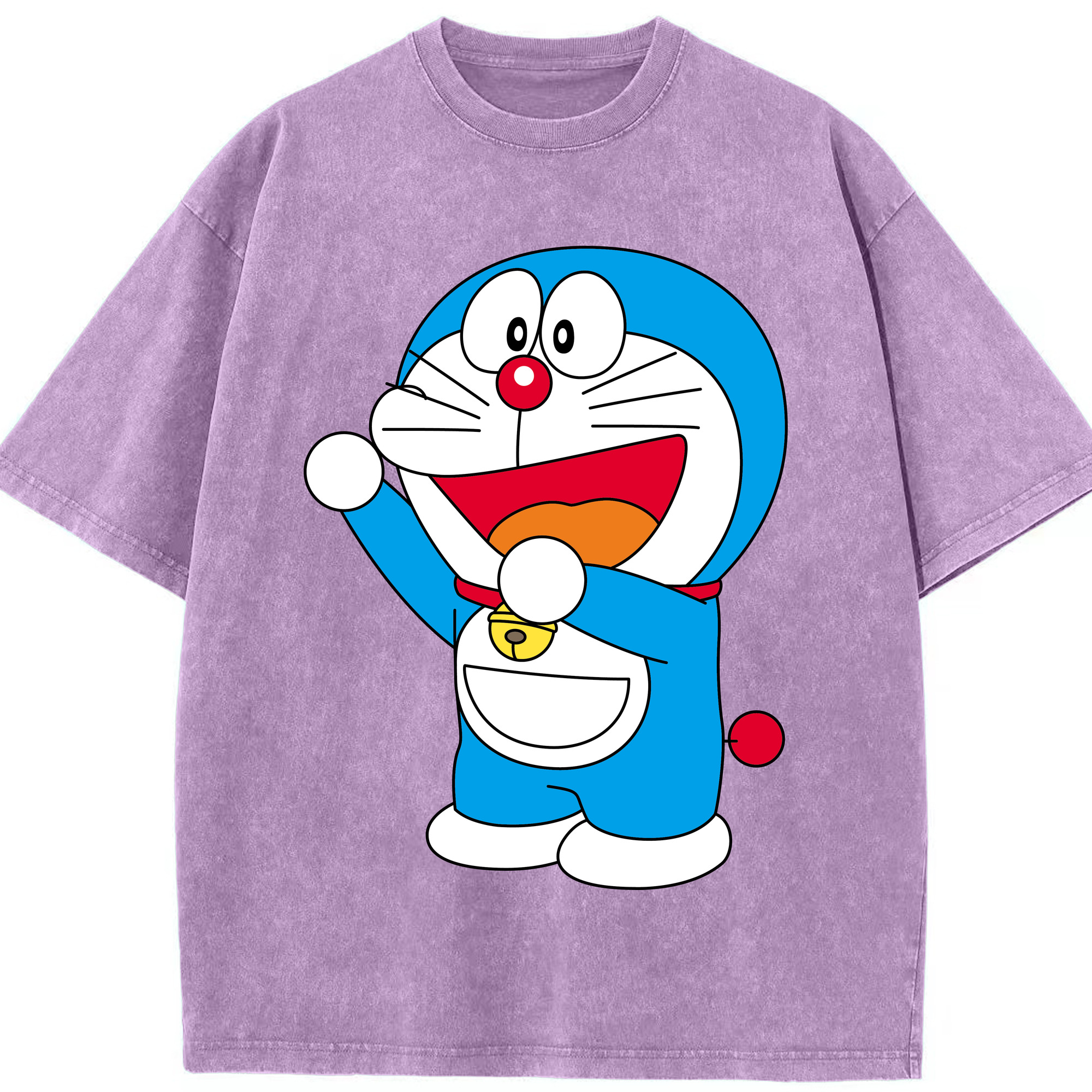 （画像用） ドラえもん Doraemon 綿100% ヴィンテージ風 半袖Tシャツ（フロントプリント）