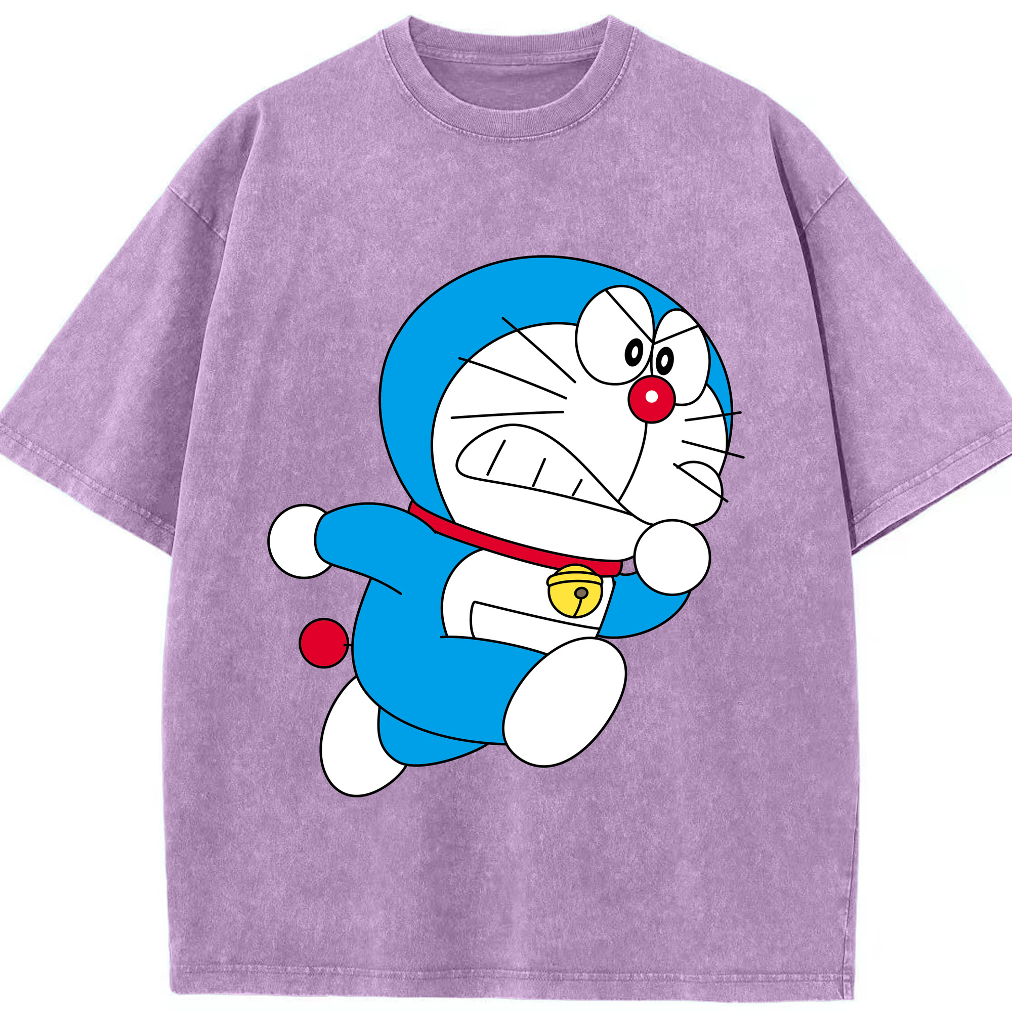 （画像用） ドラえもん Doraemon 綿100% ヴィンテージ風 半袖Tシャツ（フロントプリント）