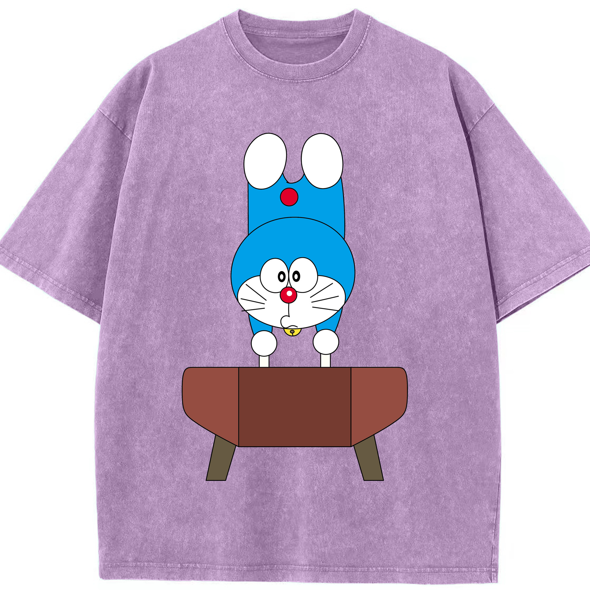 （画像用） ドラえもん Doraemon 綿100% ヴィンテージ風 半袖Tシャツ（フロントプリント）