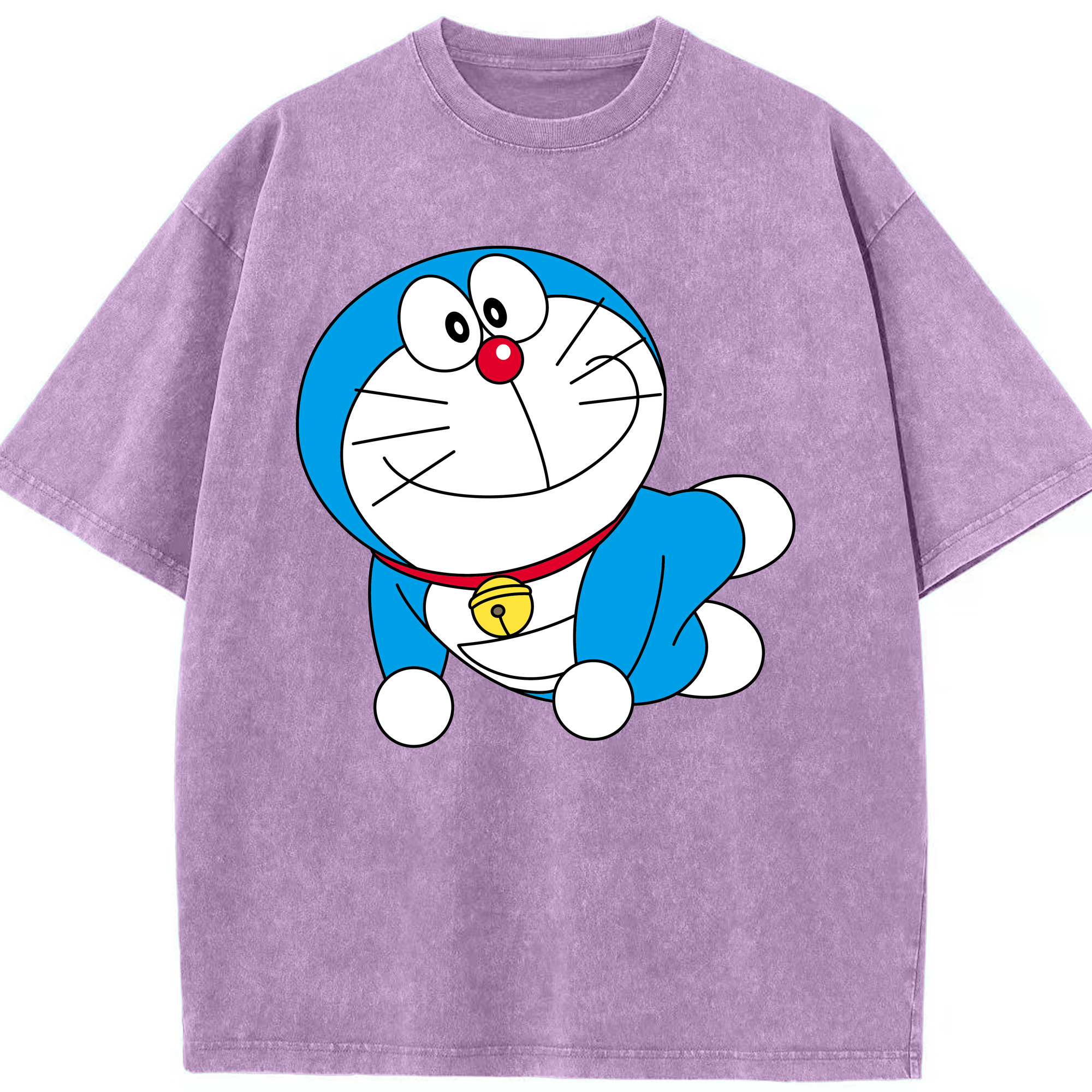 （画像用） ドラえもん Doraemon 綿100% ヴィンテージ風 半袖Tシャツ（フロントプリント）