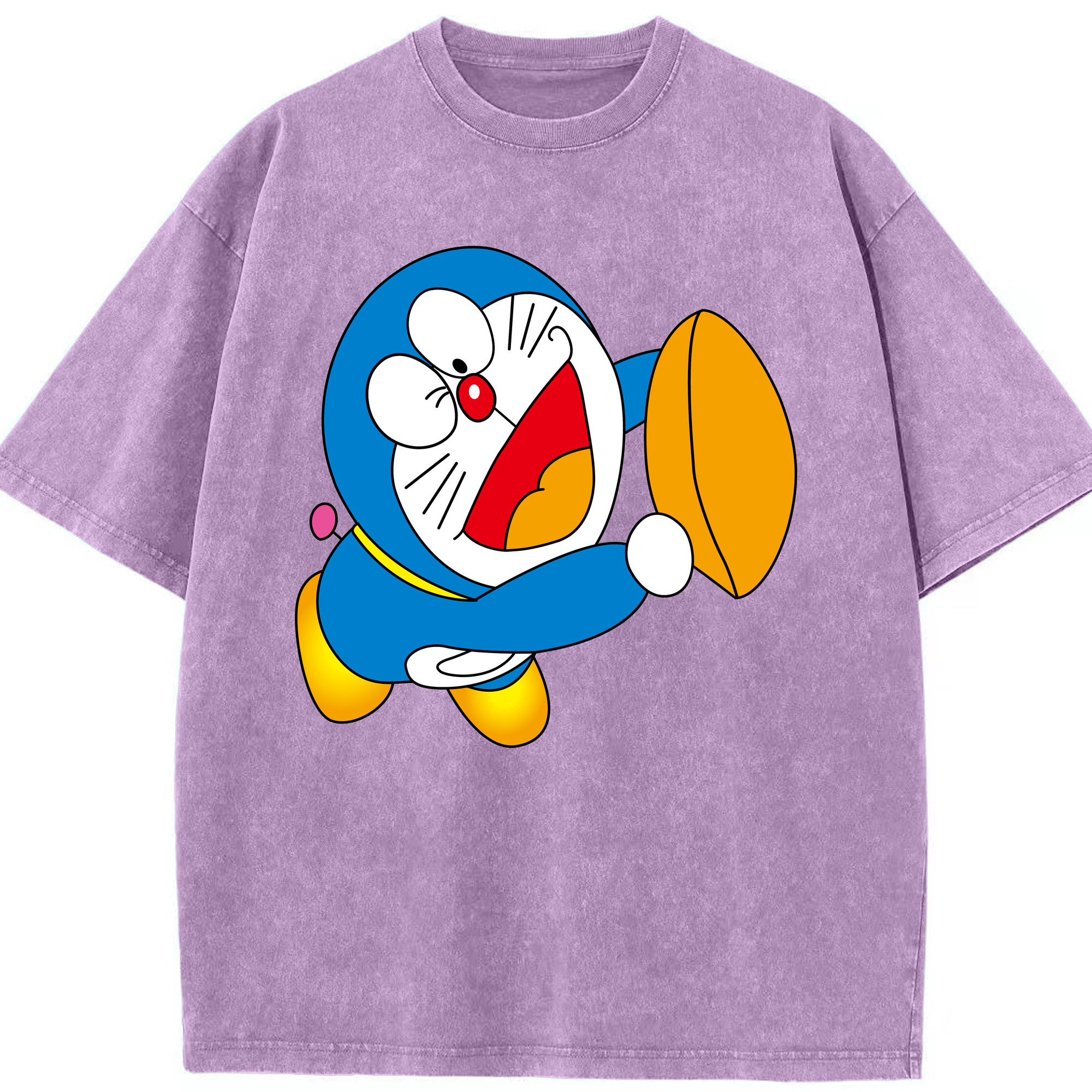 （画像用） ドラえもん Doraemon 綿100% ヴィンテージ風 半袖Tシャツ（フロントプリント）