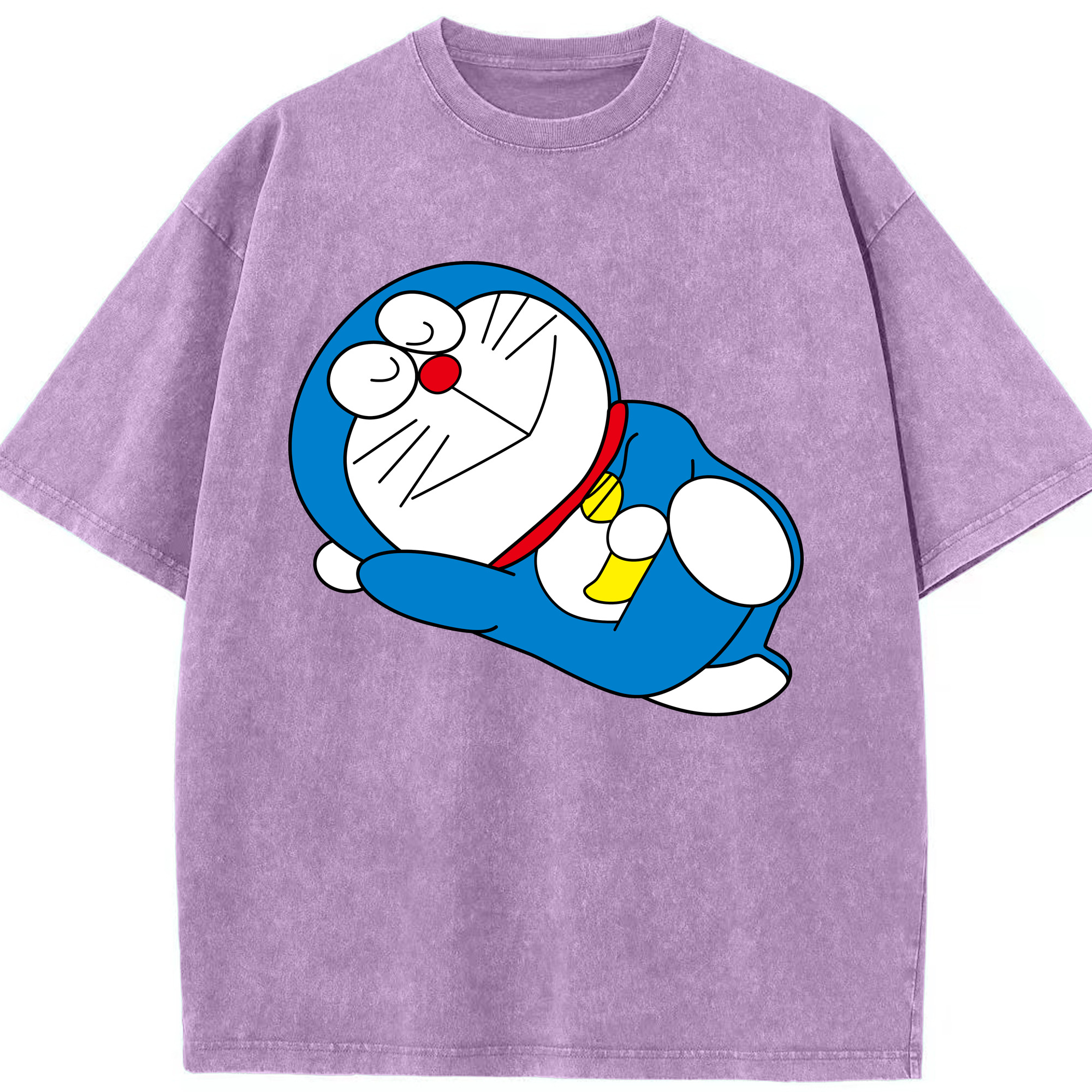 （画像用） ドラえもん Doraemon 綿100% ヴィンテージ風 半袖Tシャツ（フロントプリント）