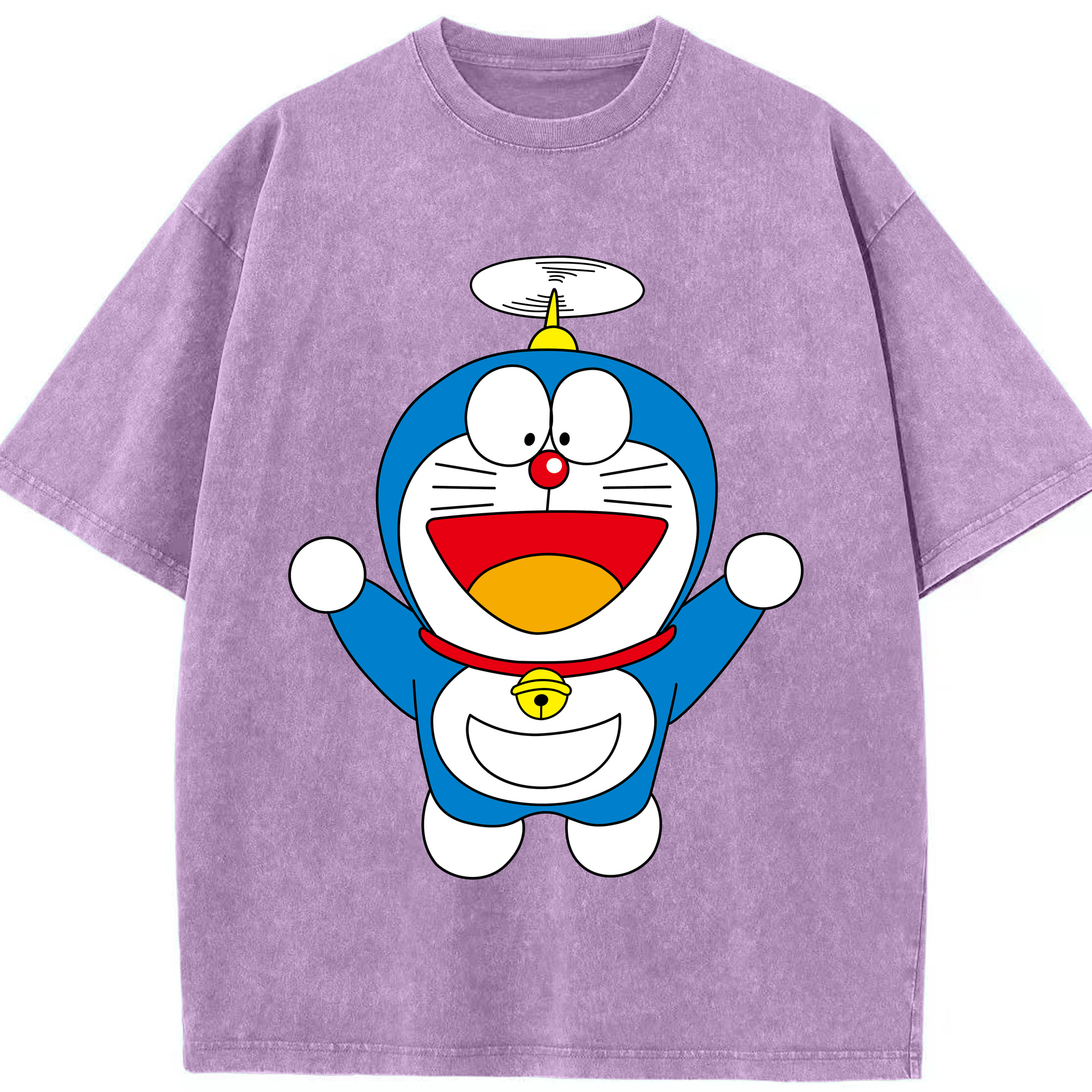 （画像用） ドラえもん Doraemon 綿100% ヴィンテージ風 半袖Tシャツ（フロントプリント）