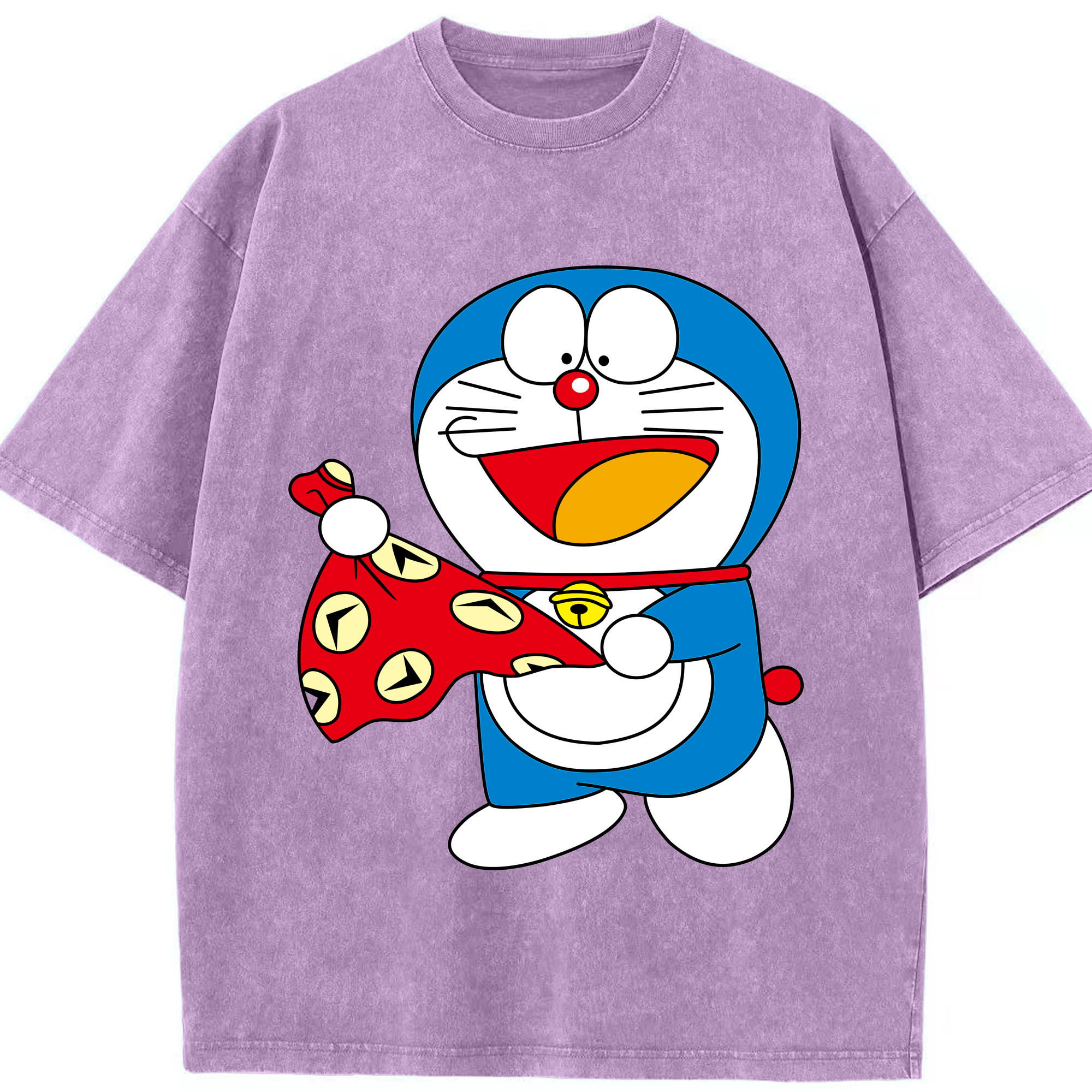 （画像用） ドラえもん Doraemon 綿100% ヴィンテージ風 半袖Tシャツ（フロントプリント）