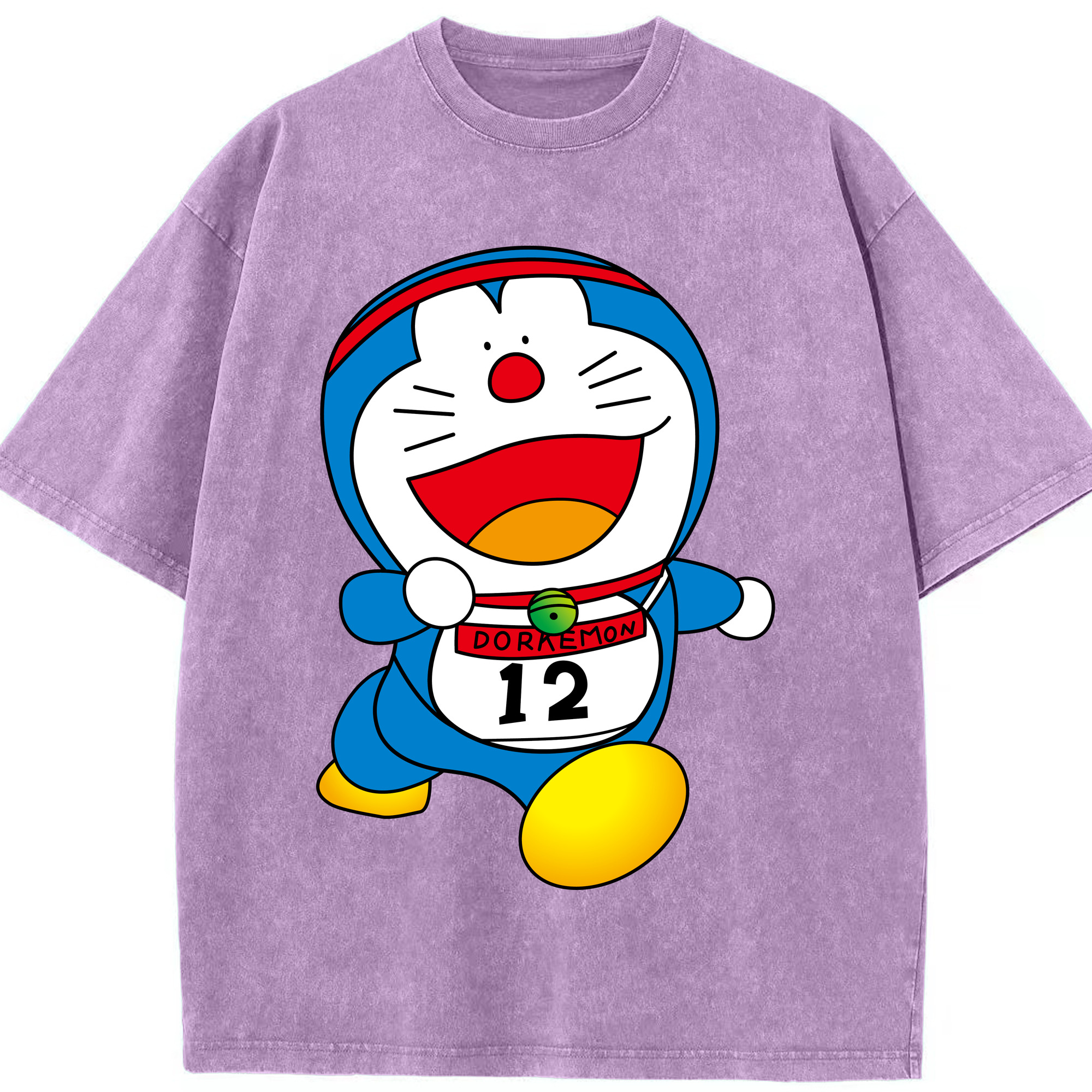 （画像用） ドラえもん Doraemon 綿100% ヴィンテージ風 半袖Tシャツ（フロントプリント）