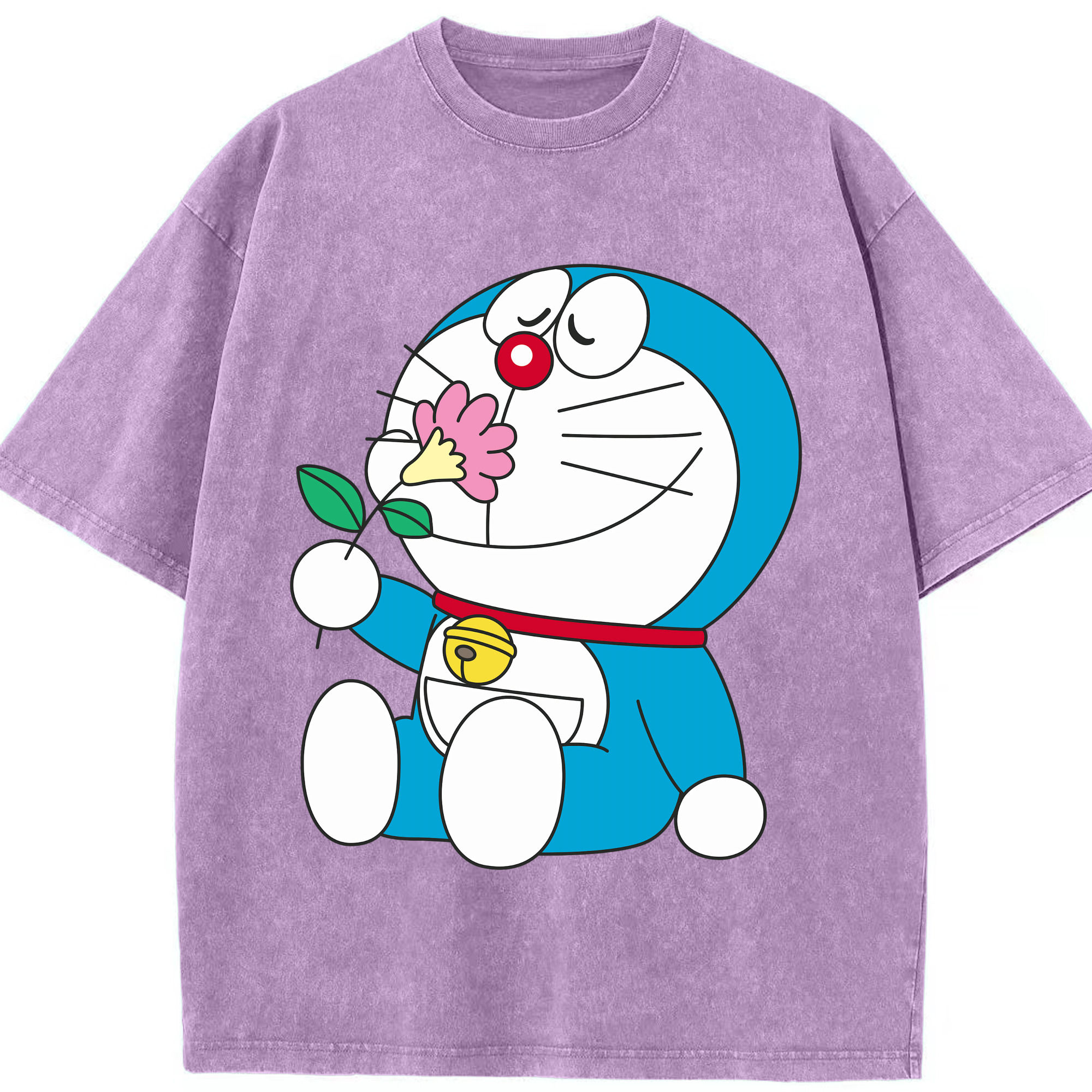 （画像用） ドラえもん Doraemon 綿100% ヴィンテージ風 半袖Tシャツ（フロントプリント）